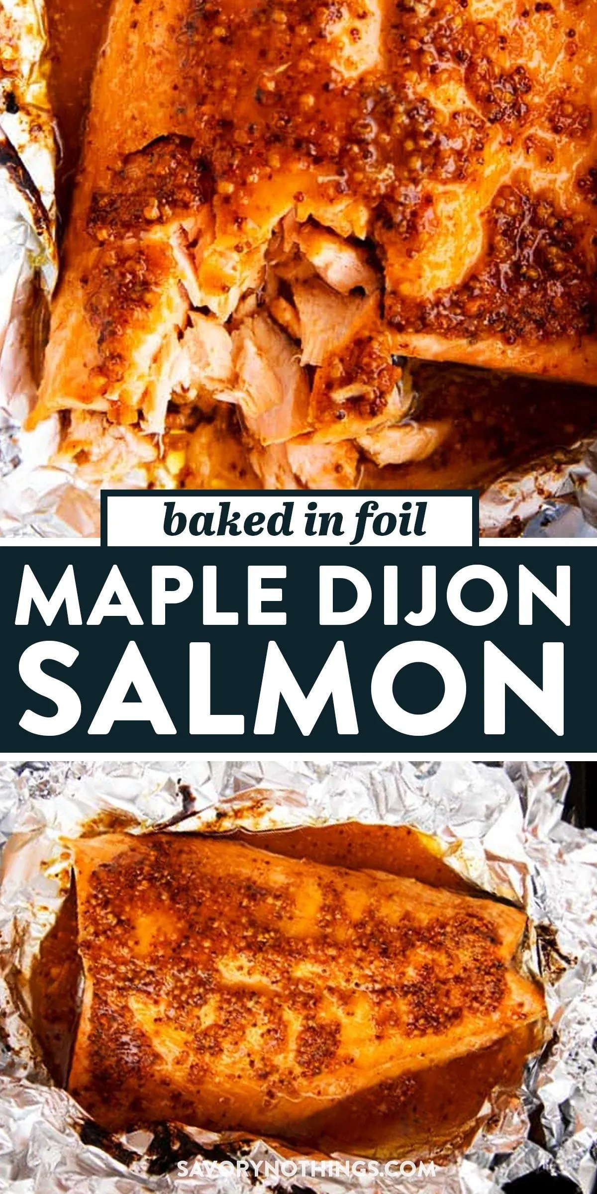Maple Dijon Baked Salmon in Foil