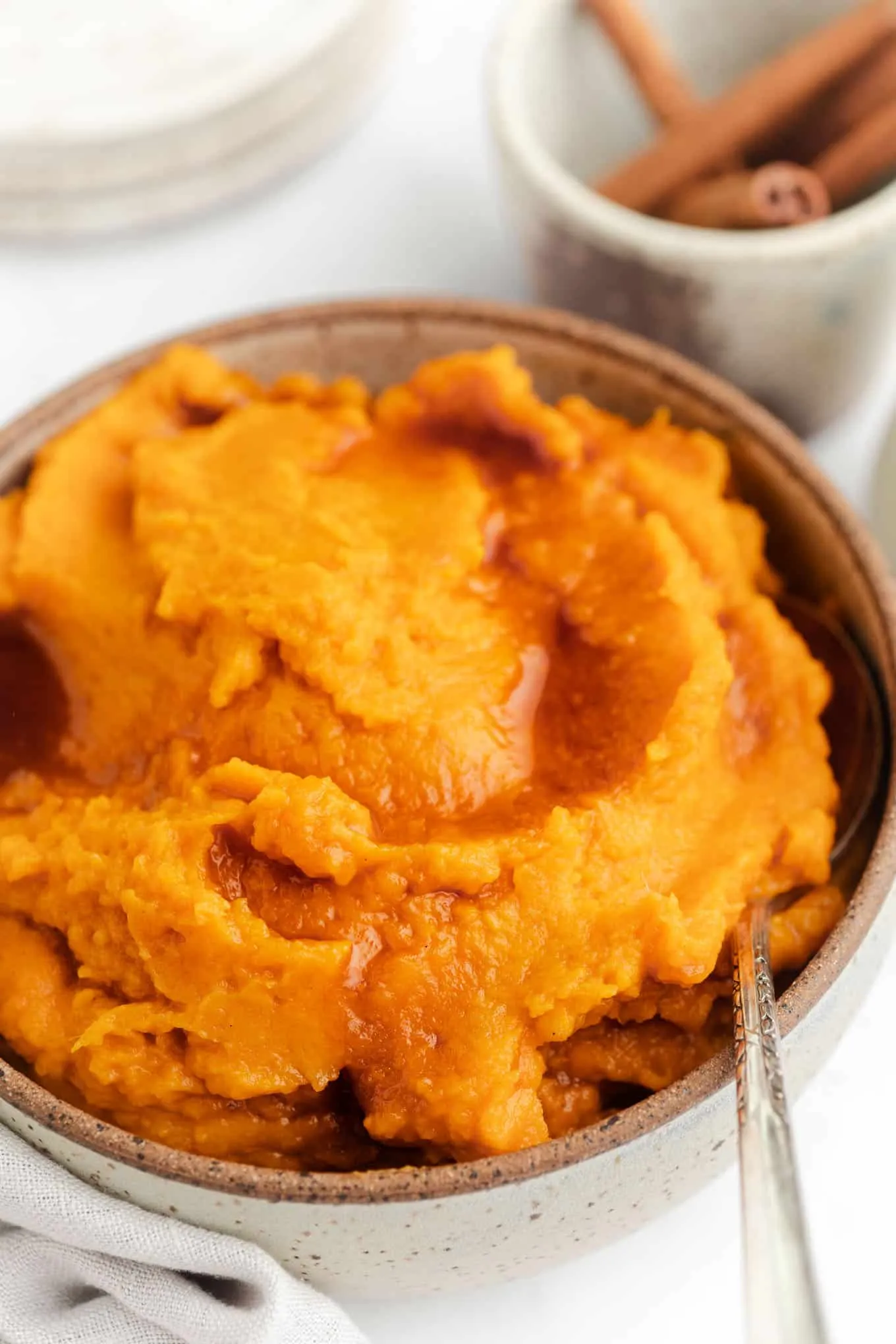 Maple Mashed Sweet Potatoes with Potato Chip Crunch Topping