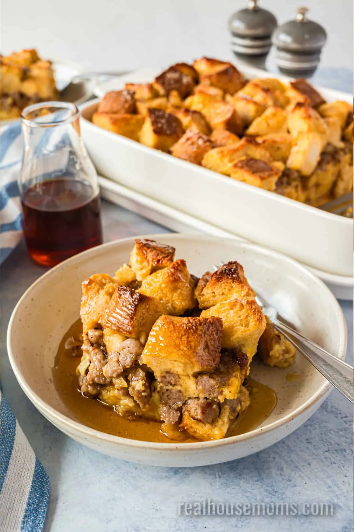 Maple Sausage French Toast Bake