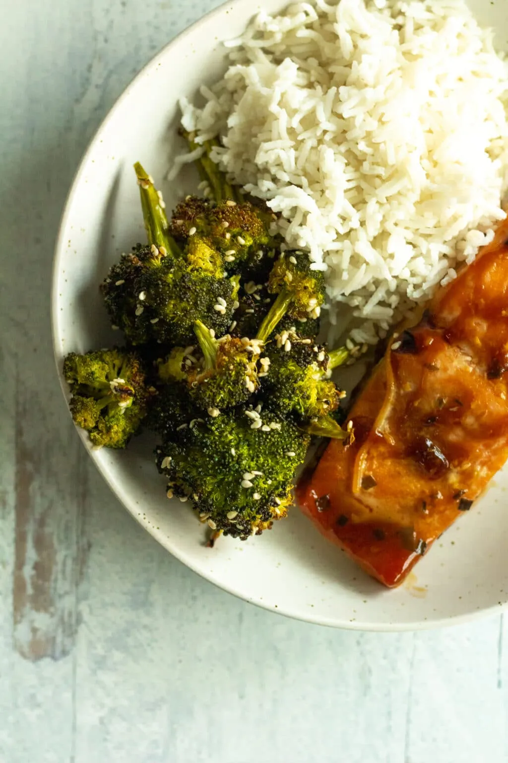 Maple Sesame Roasted Broccoli