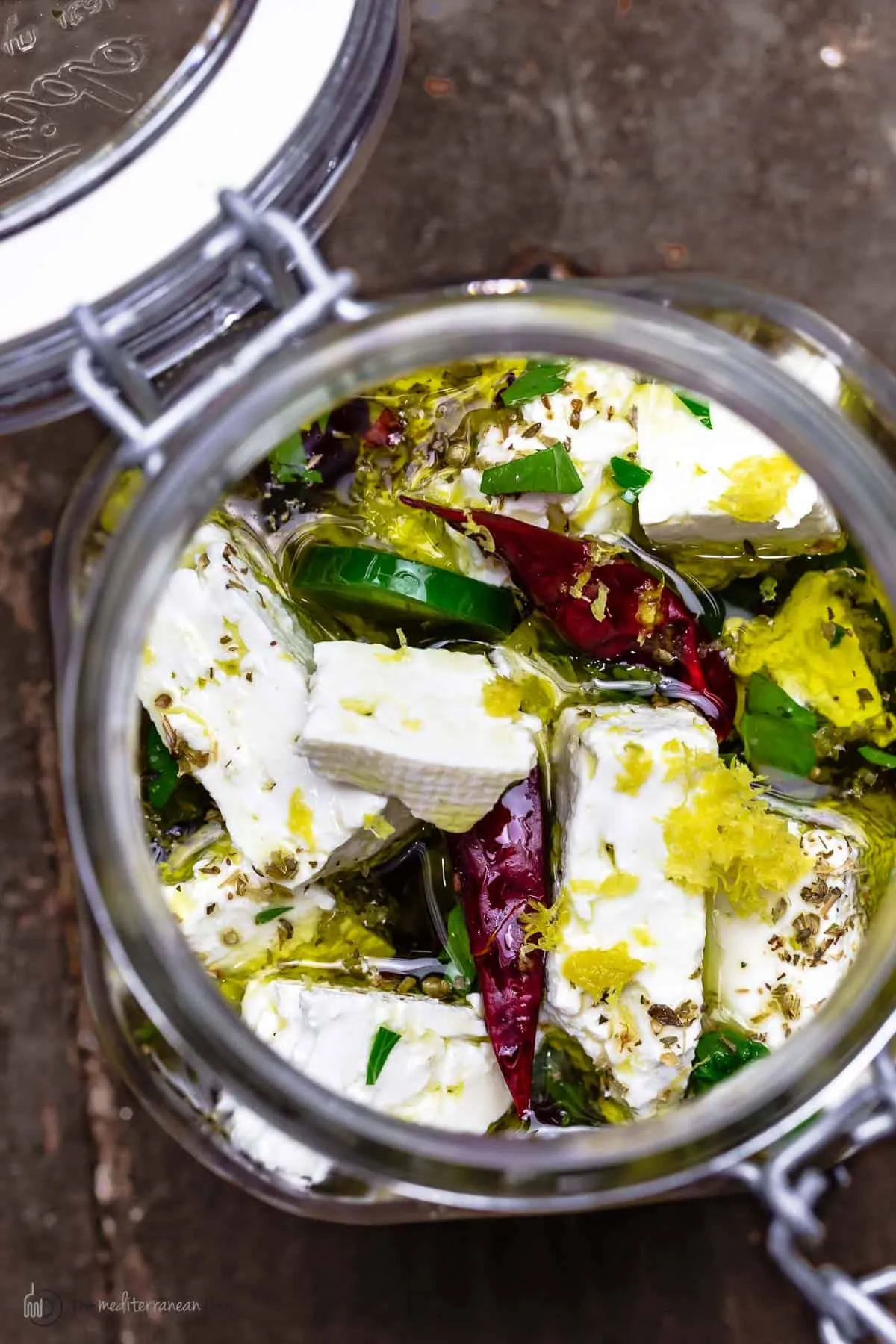 Marinated Feta with Lemon Olive Oil
