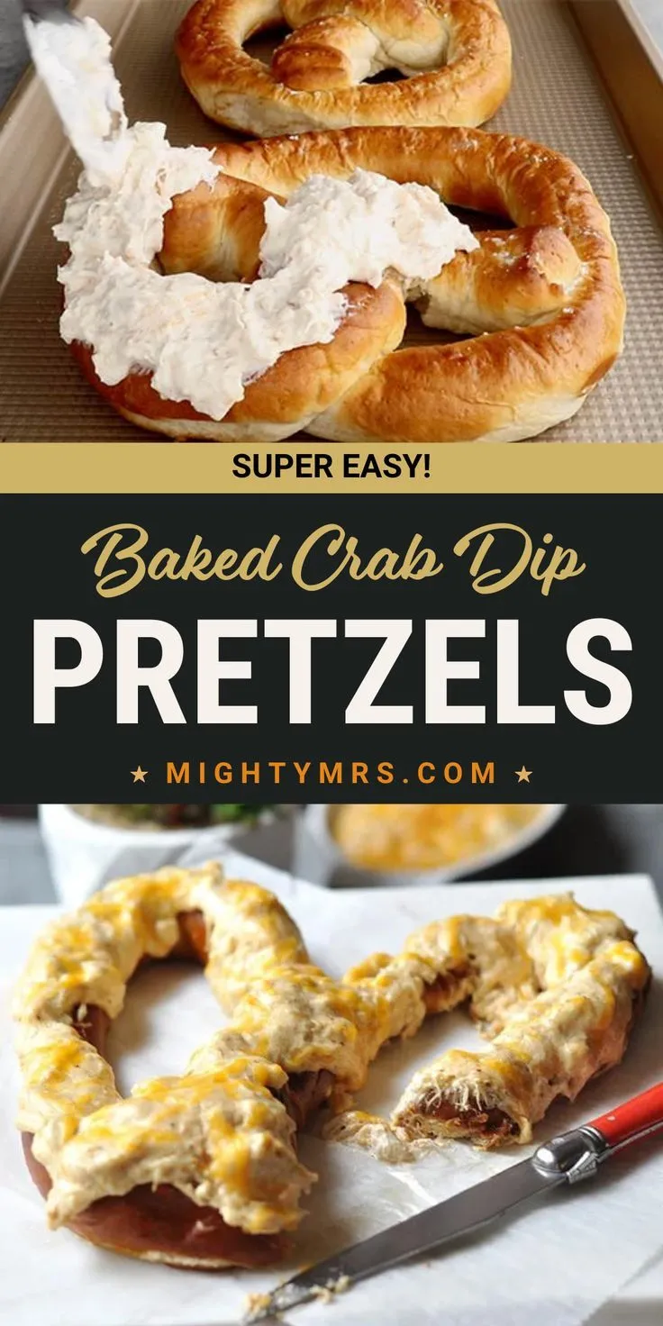 Maryland Crab Dip Pretzel