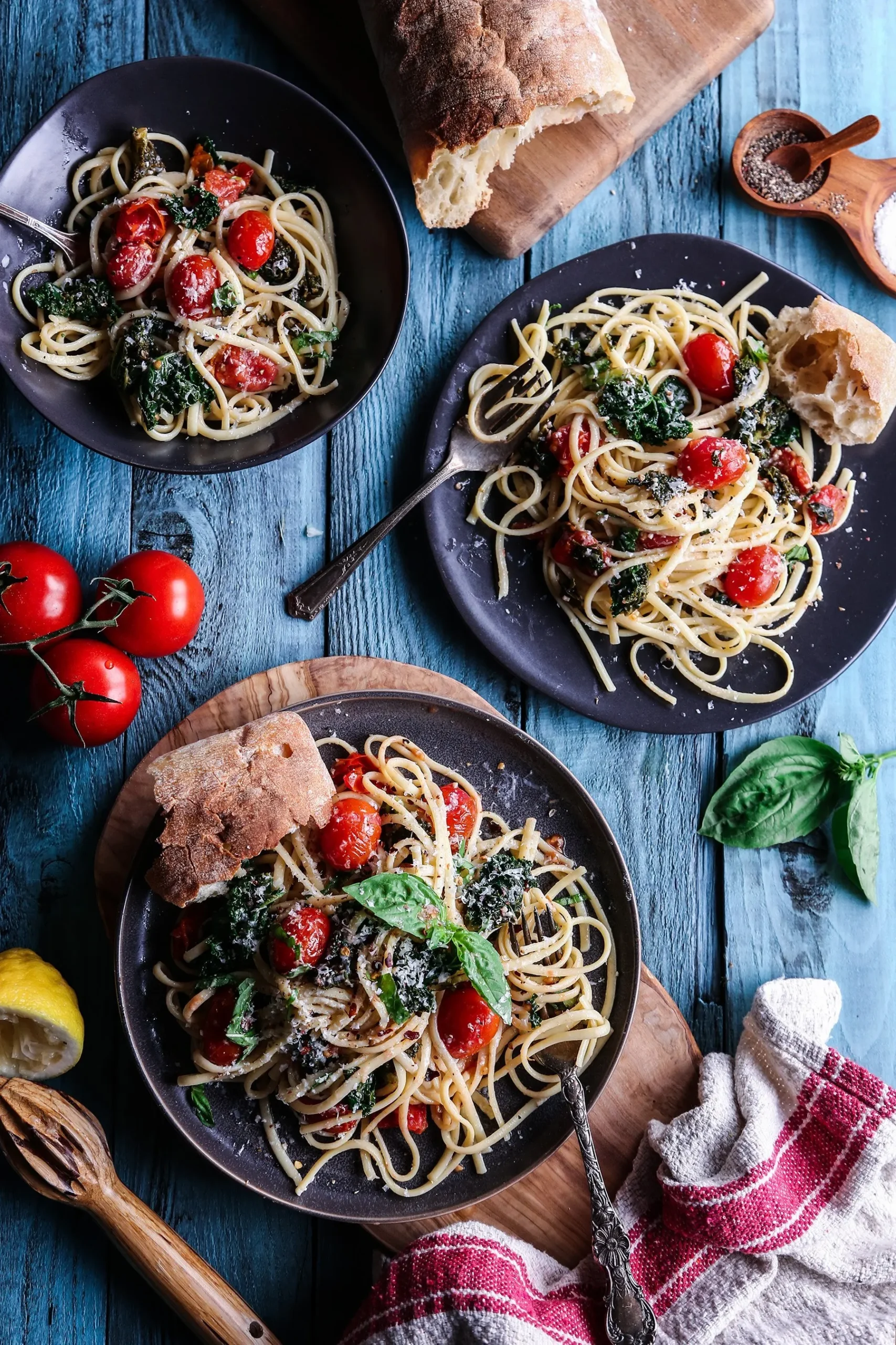 Matthews Spicy Tomato Peanut Kale Pasta