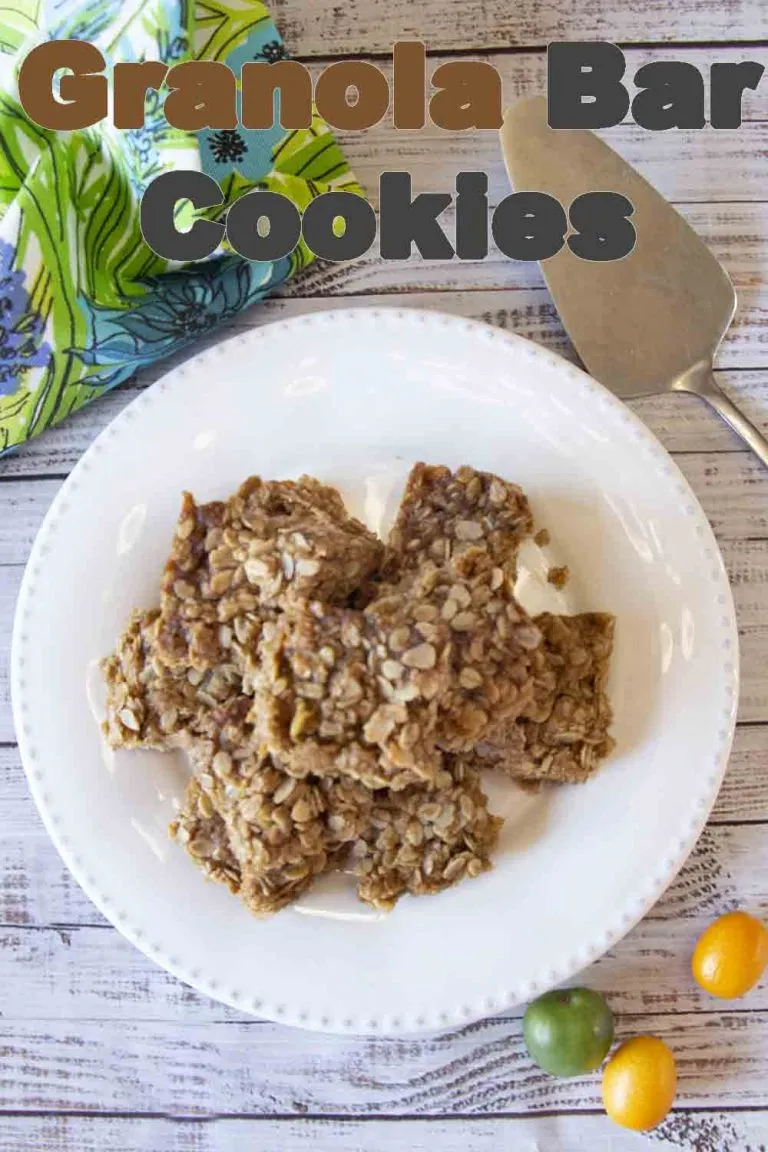 Melt and Stir Granola Bar Cookies