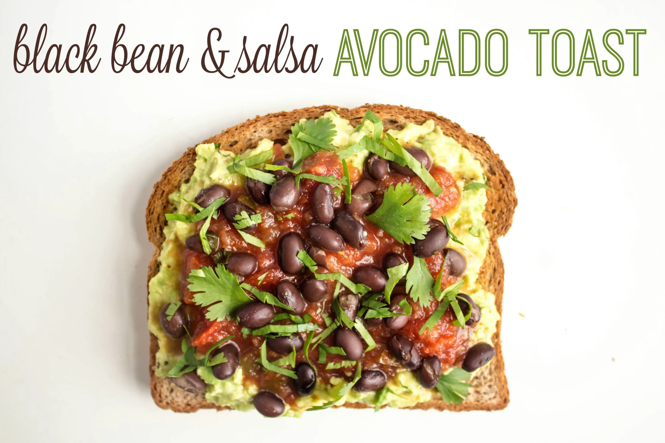 Mexican Black Bean and Avocado Toast