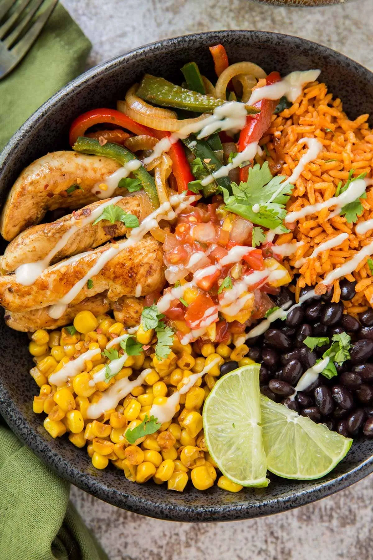 Mexican Chicken Black Bean Rice Bowl