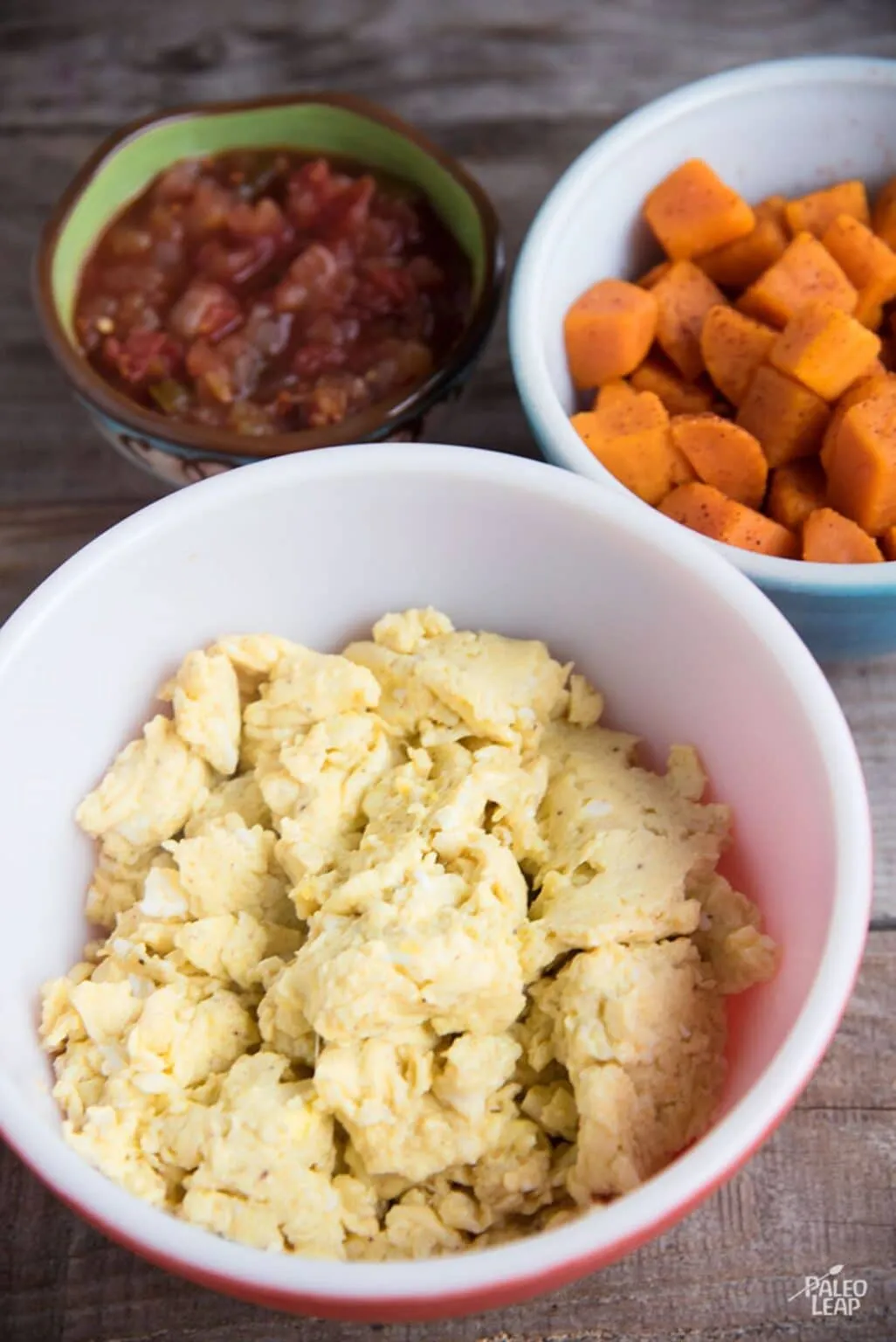 Mexican Egg and Sweet Potato Breakfast Scramble