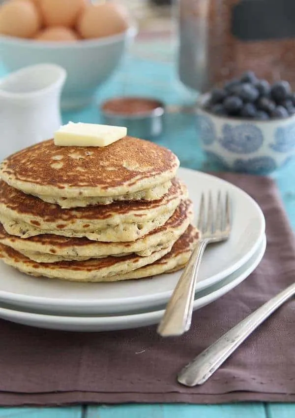 Meyer Lemon Quinoa Pancakes