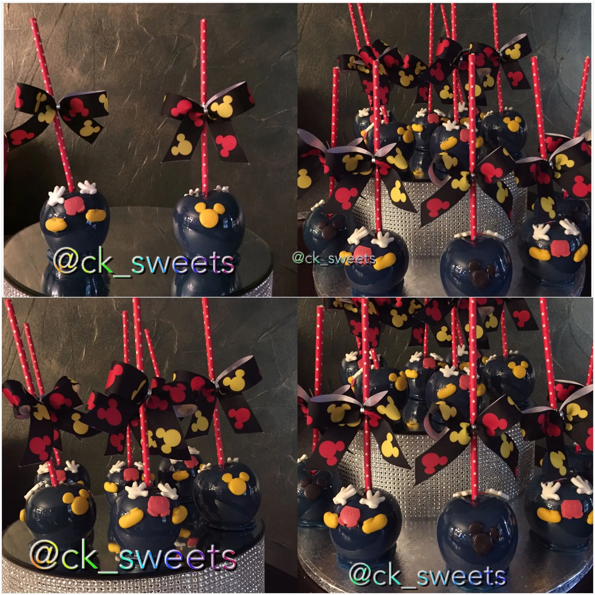 Mickey Minnie Candy Apples