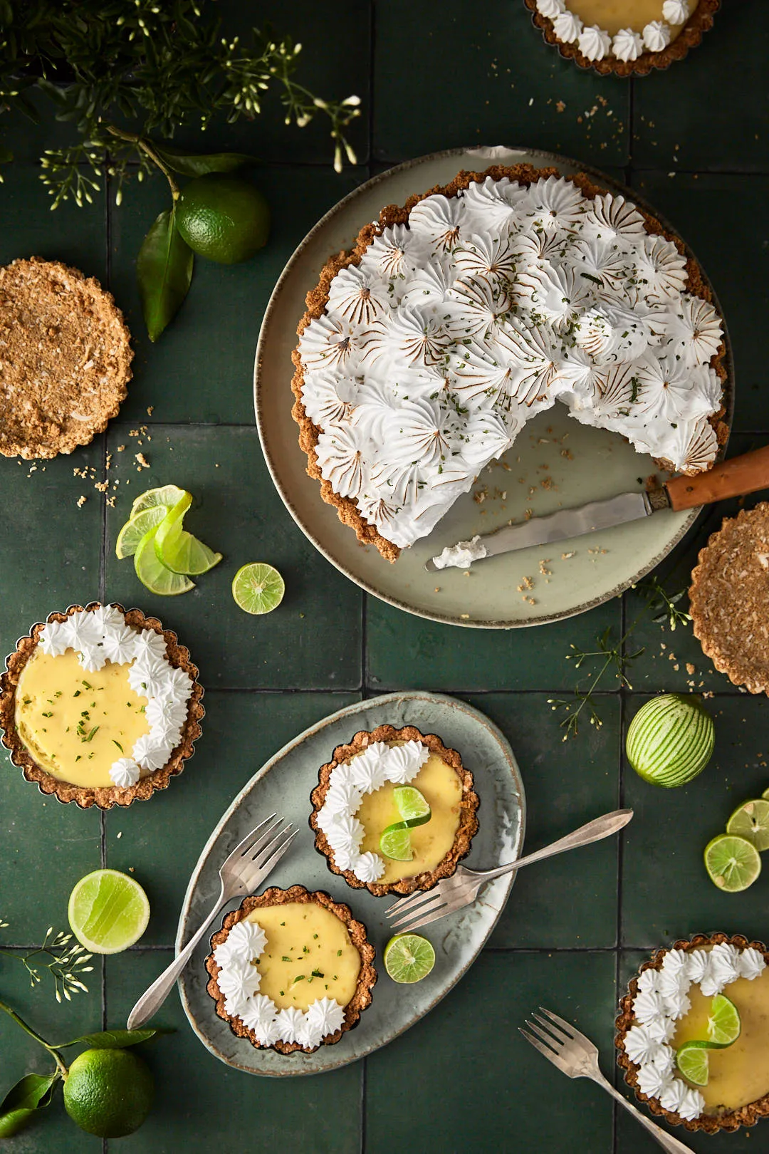 Mile High Lime Meringue Tart