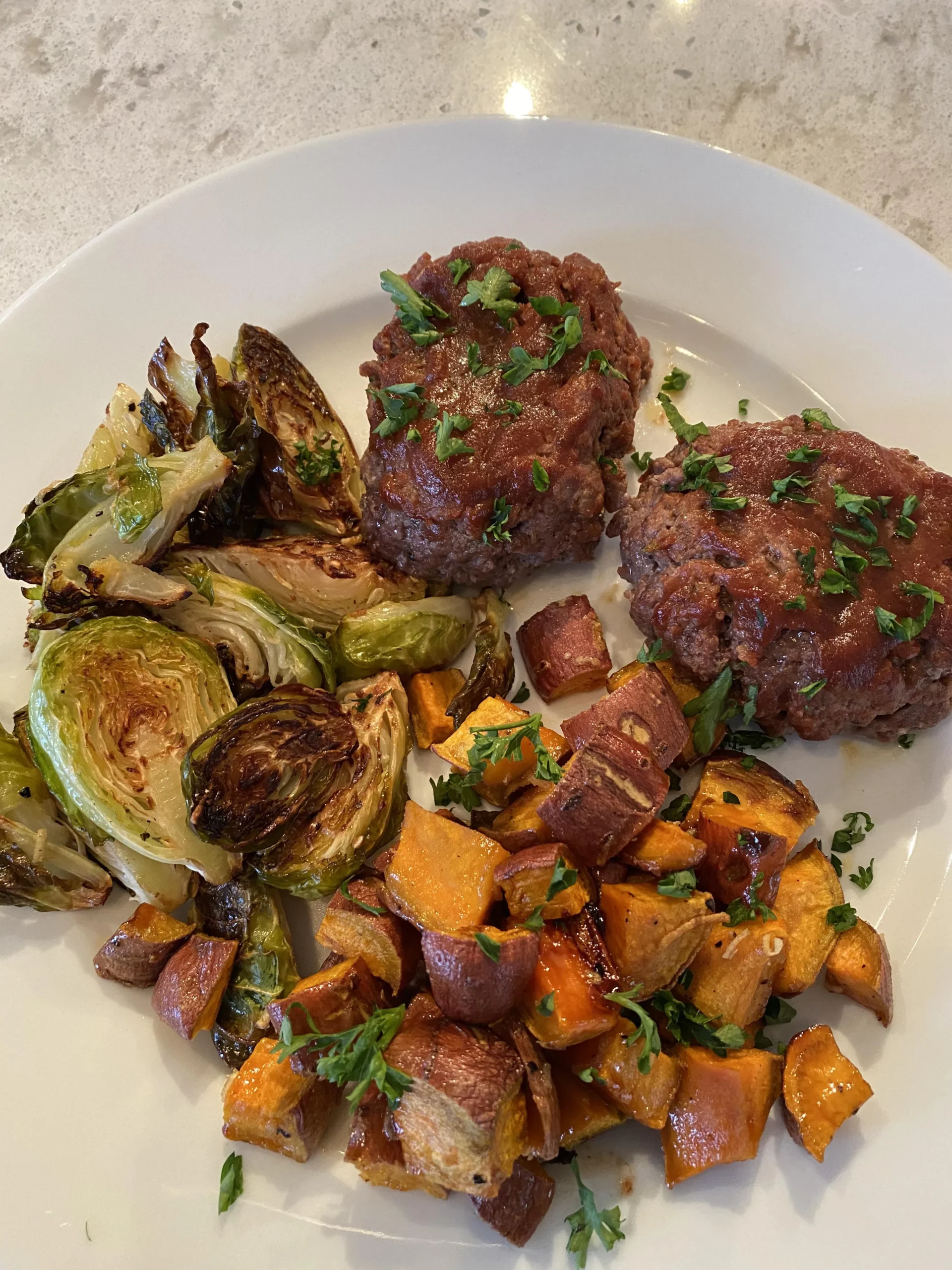 Mini Meatloaves Roasted Vegetables