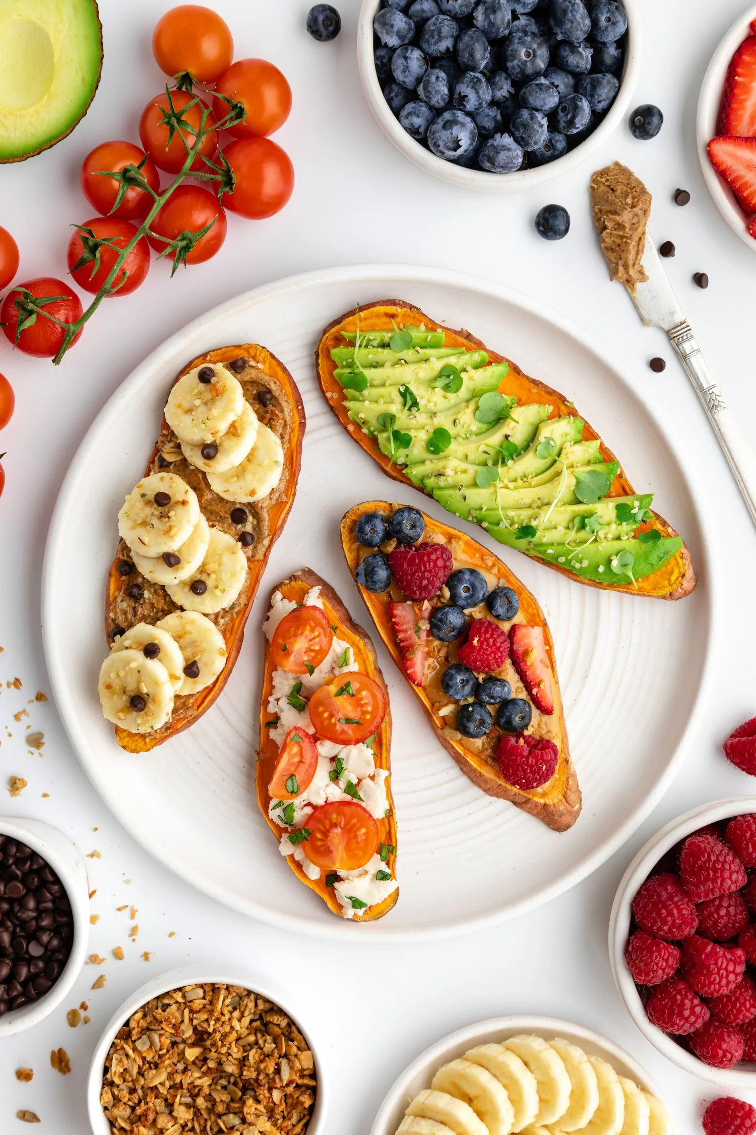 Mini Sweet Potato Toasts with Collagen Raspberry Jam