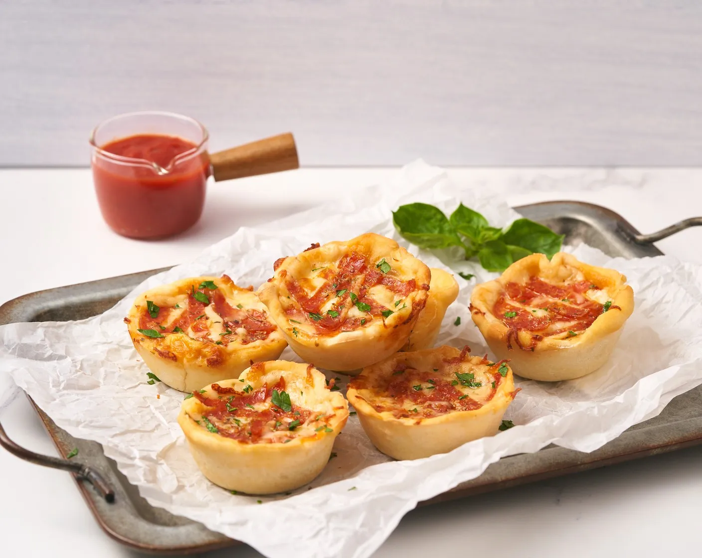 Mini Tortilla Pizza Cups