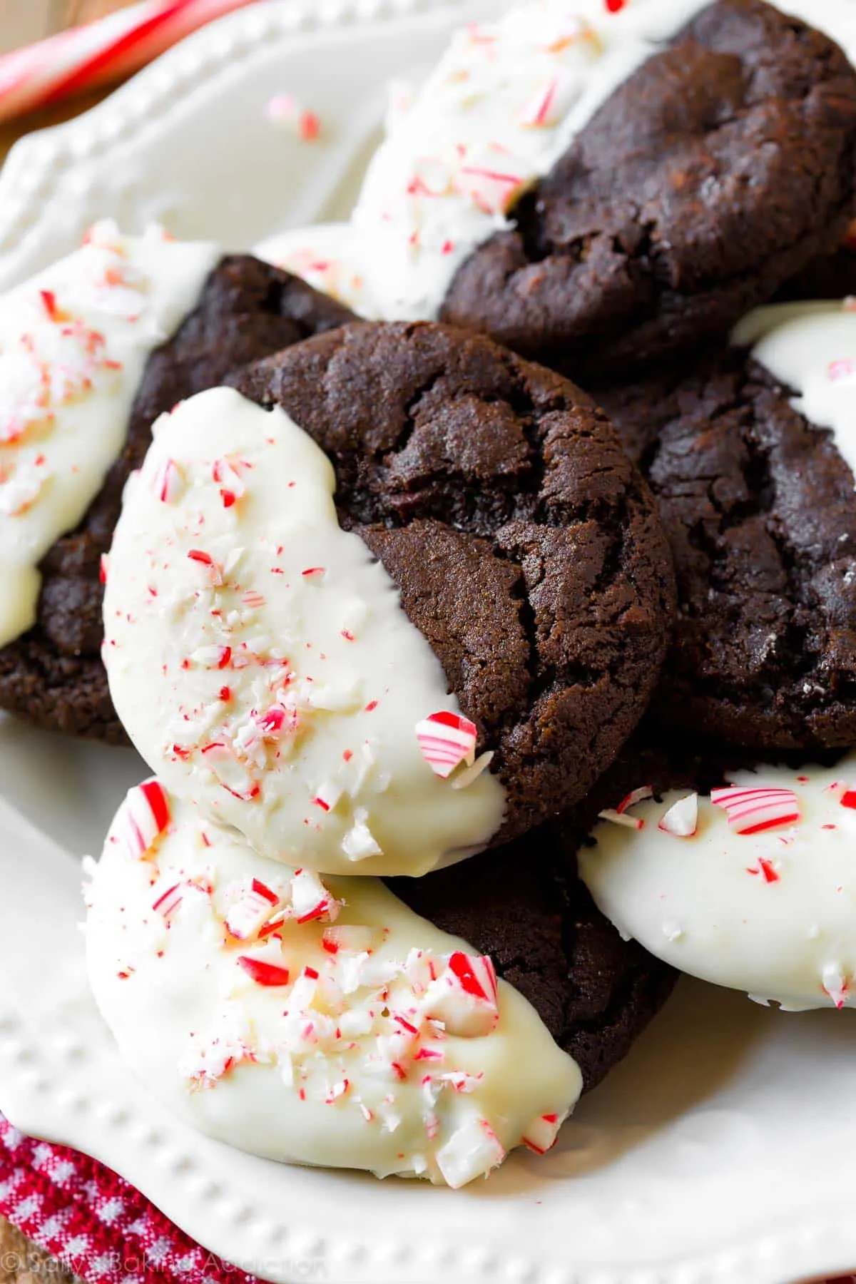 Mocha Peppermint Crunch Cookies