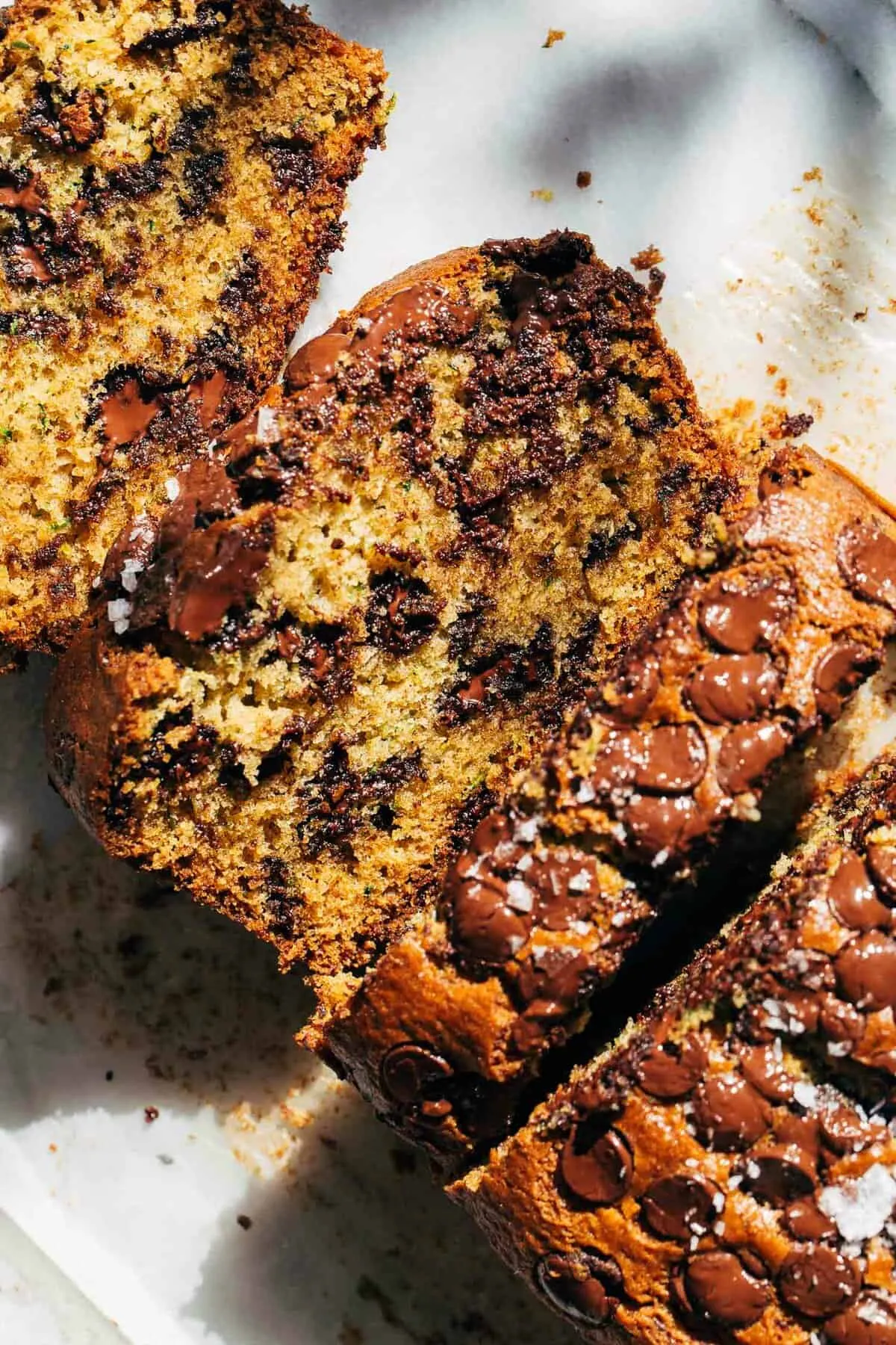 Moist Chocolate Chip Zucchini Bread