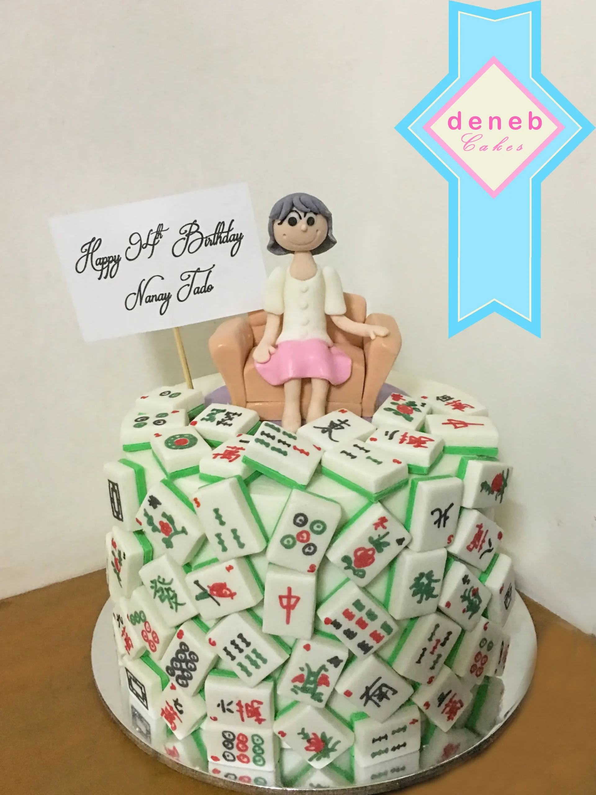 Moms Majong Pudding Cake