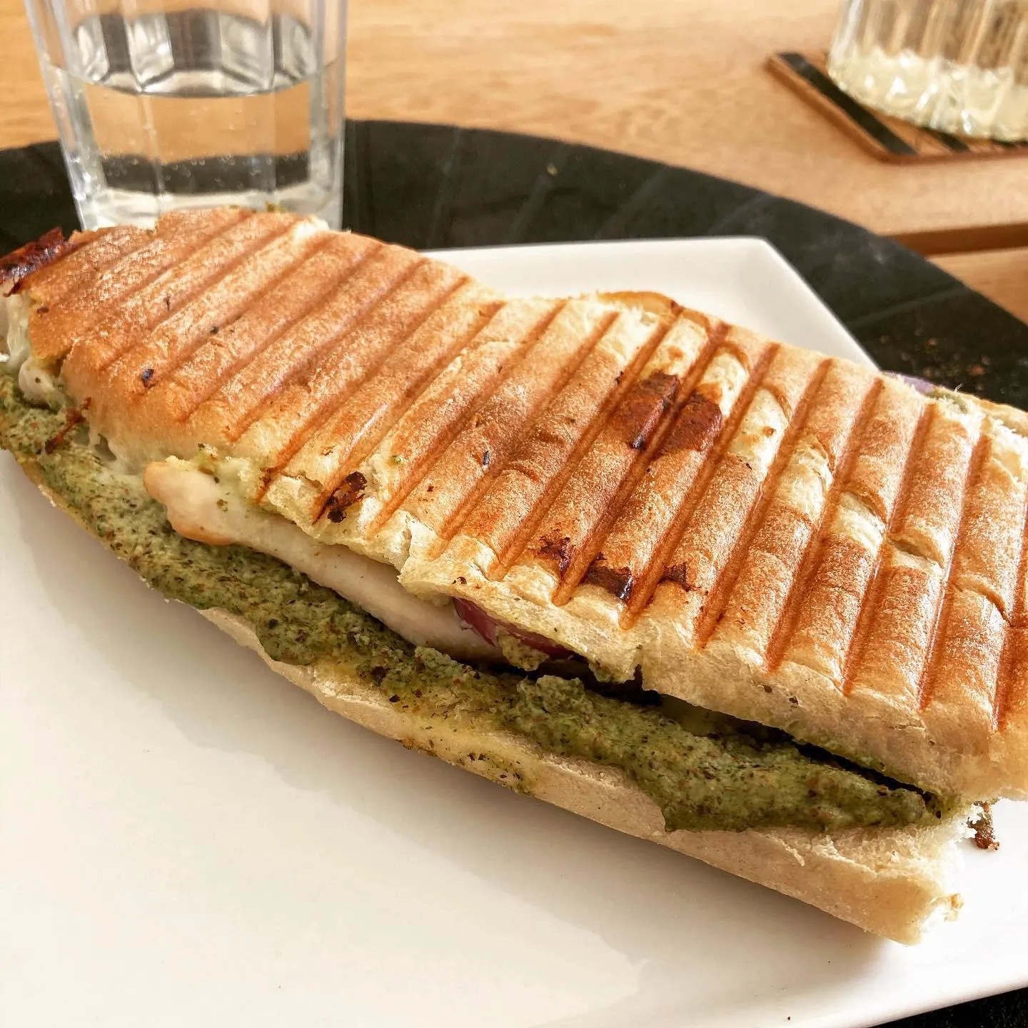 Mozzarella Radicchio and Tropea Red Onion Panino