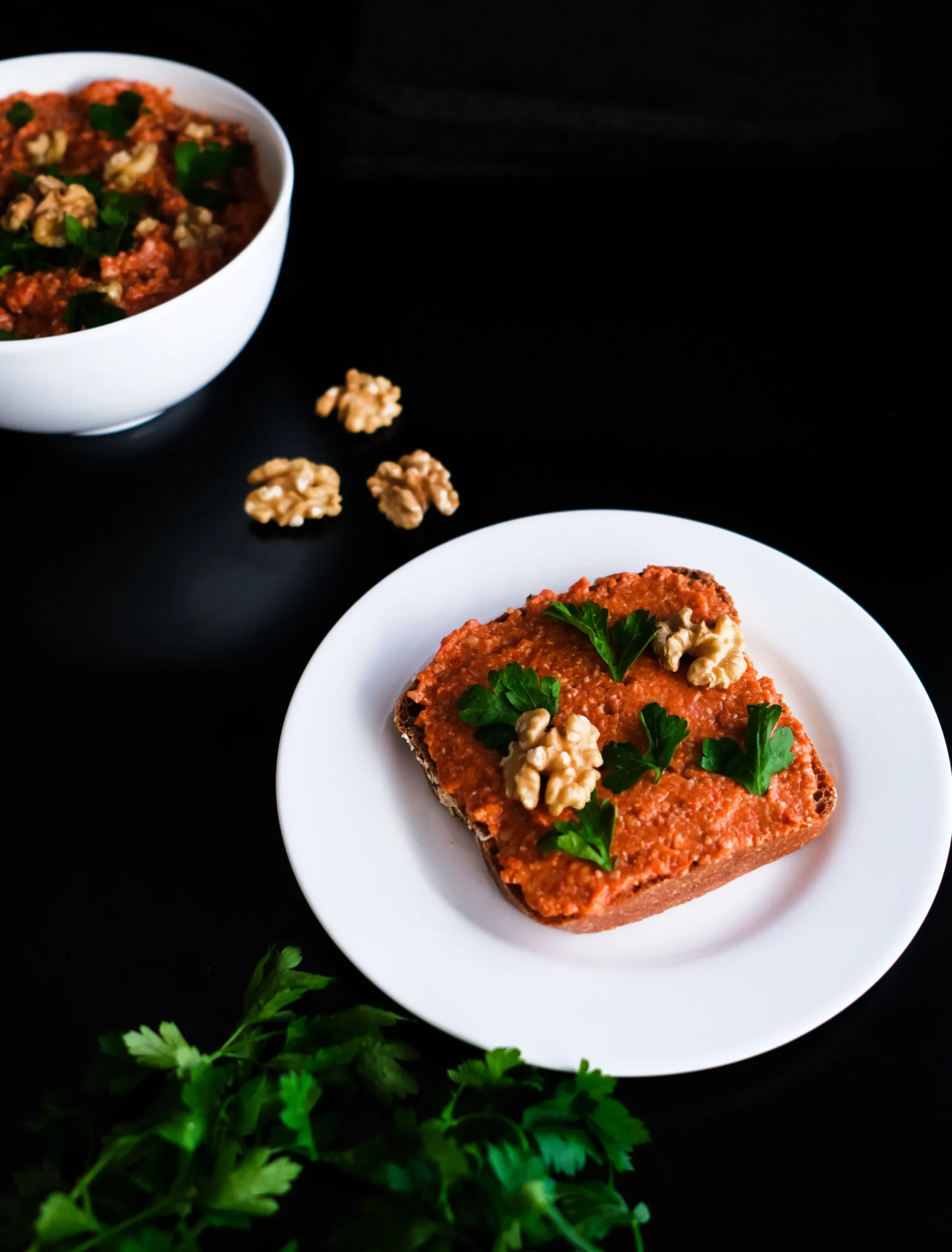 Muhammara Dip with Roasted Peppers and Walnuts