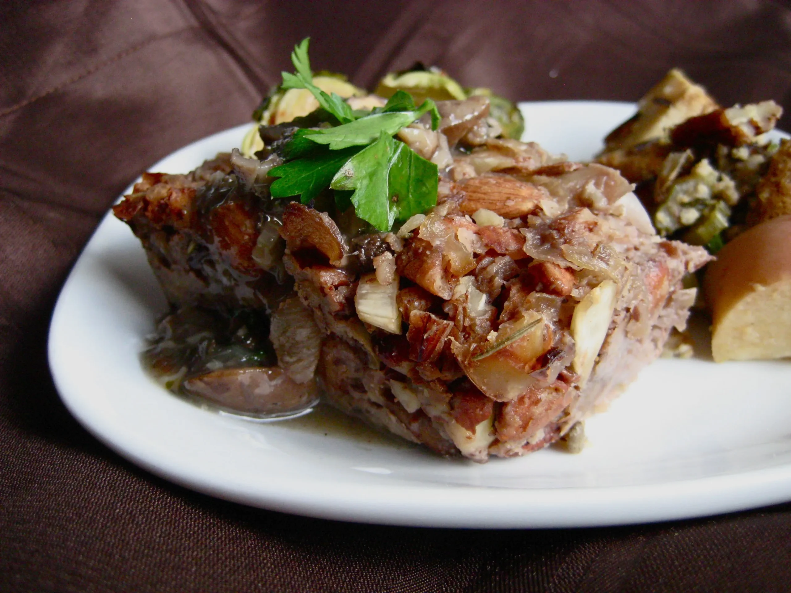 Mushroom and Broccoli Nut Loaf