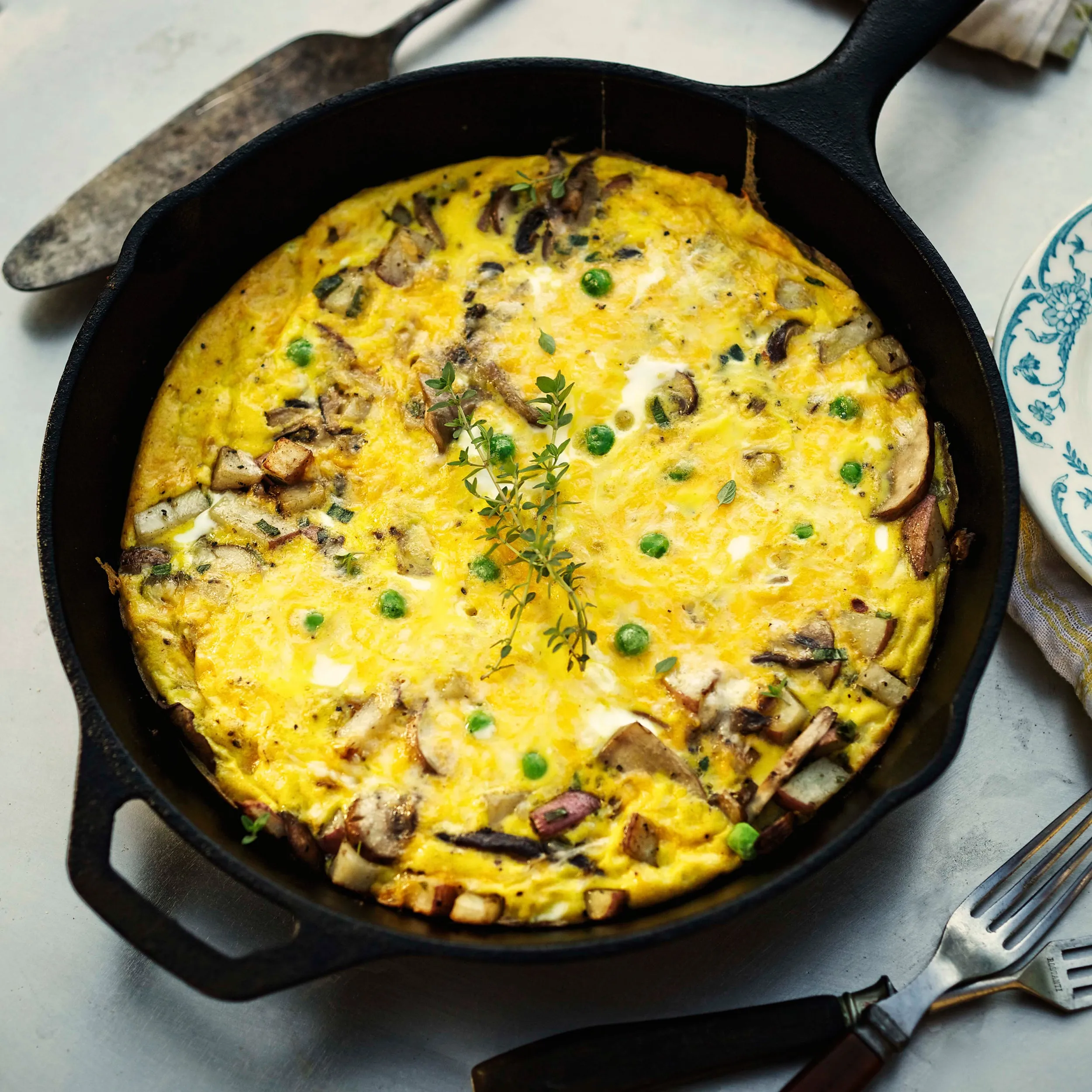 Mushroom and Cheese Frittata