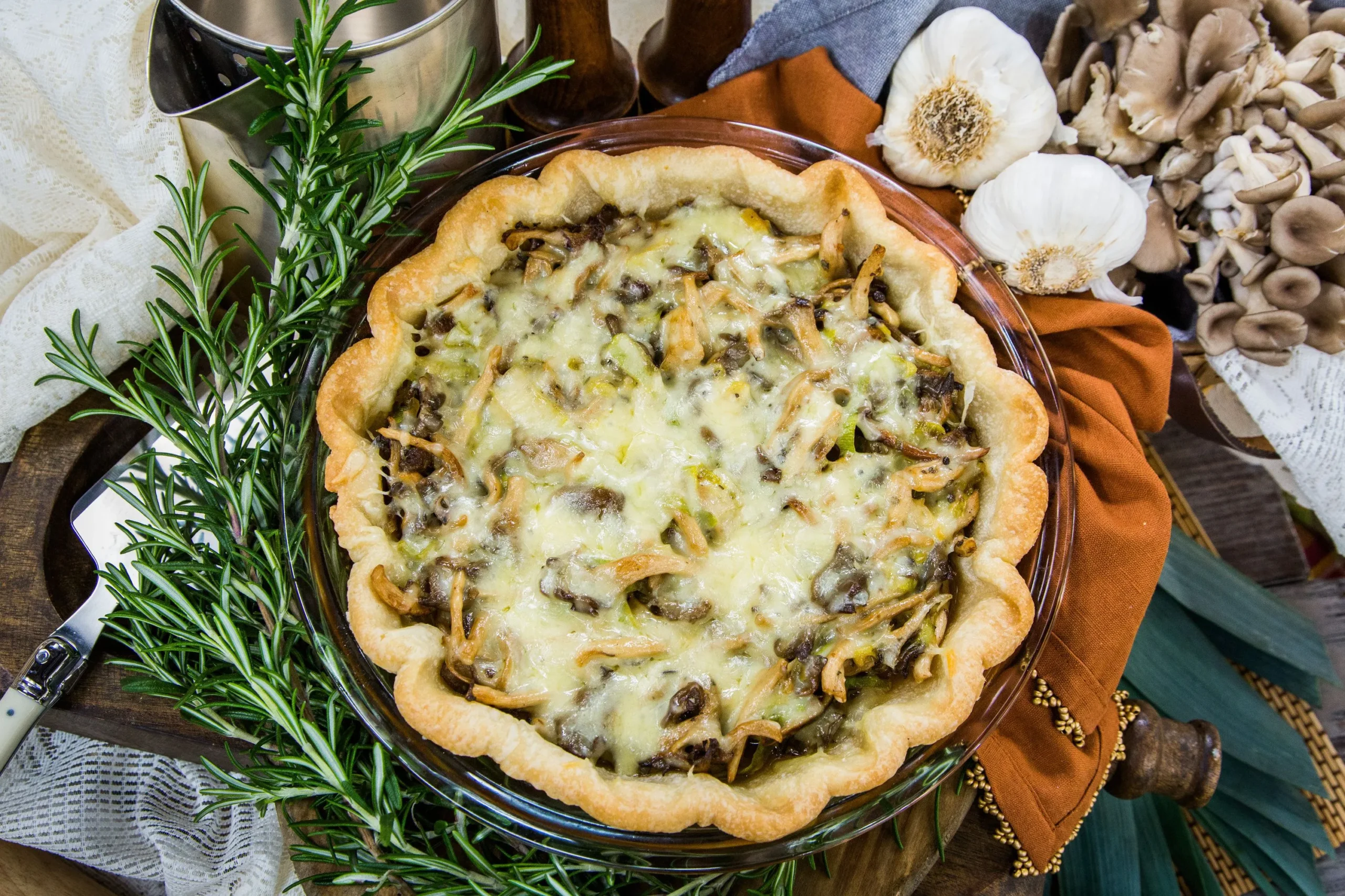 Mushroom and Leek Tart