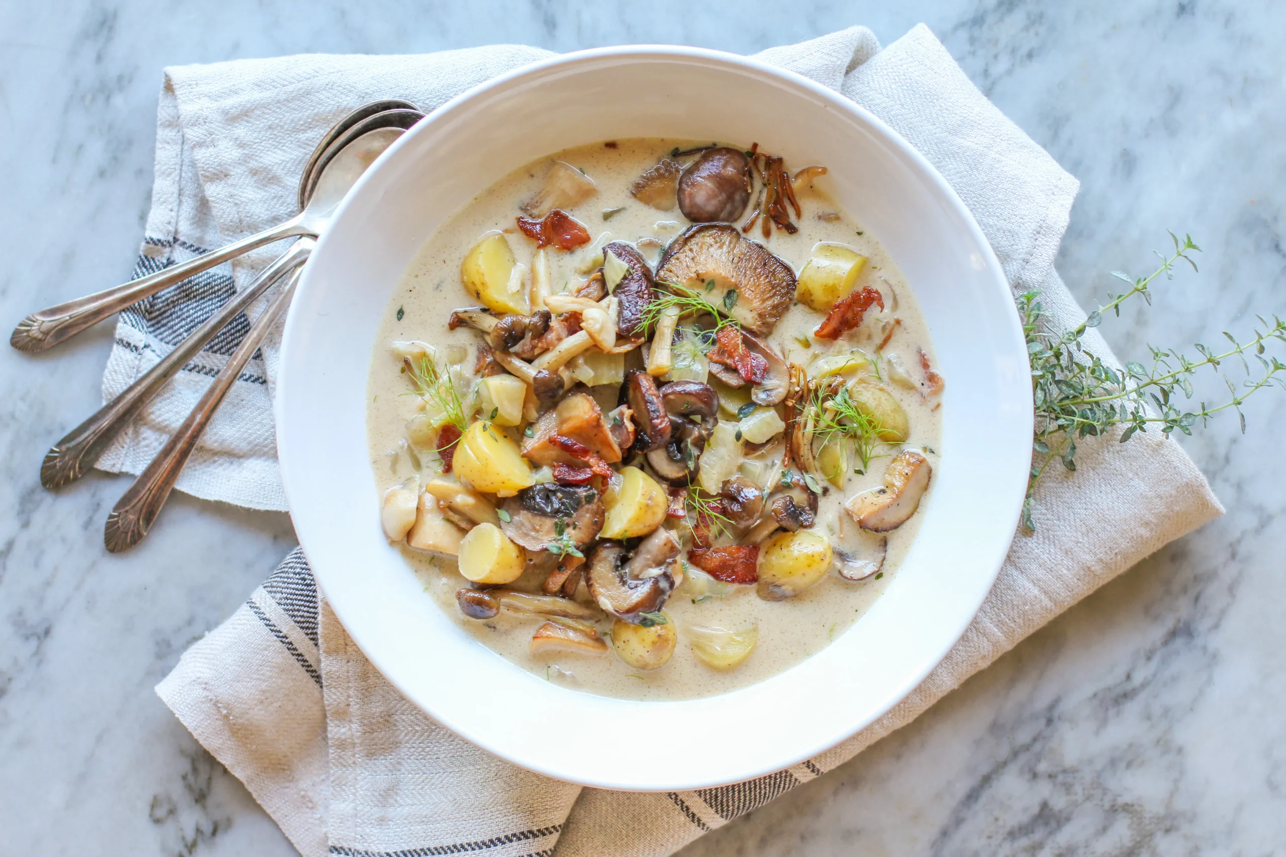 Mushroom and Potato Chowder