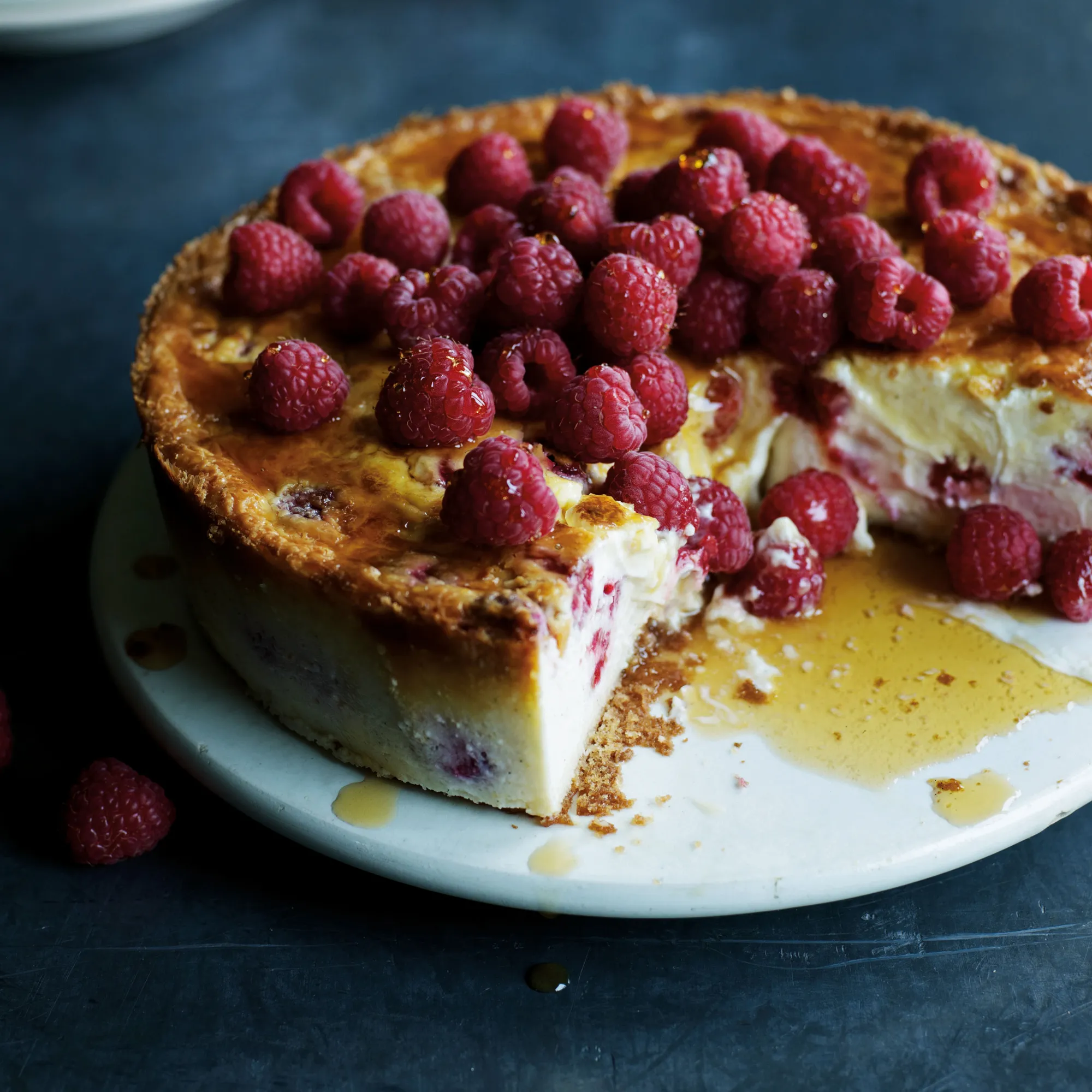 New York Style Raspberry Cheesecake
