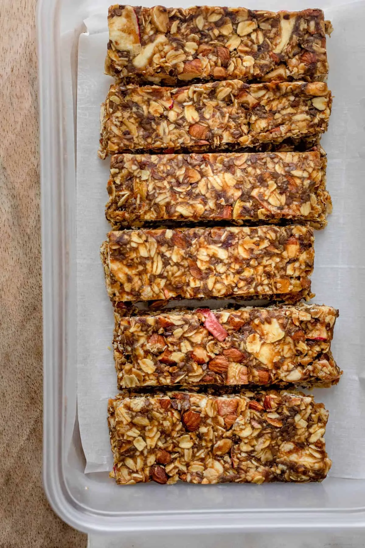 No Bake Apple Granola Bars