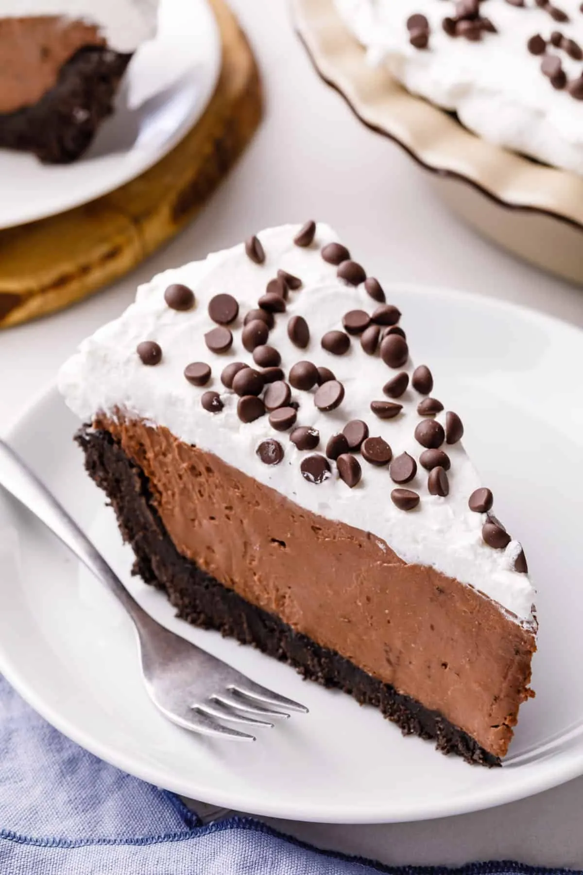 No Bake Chocolate Chip Cheesecake