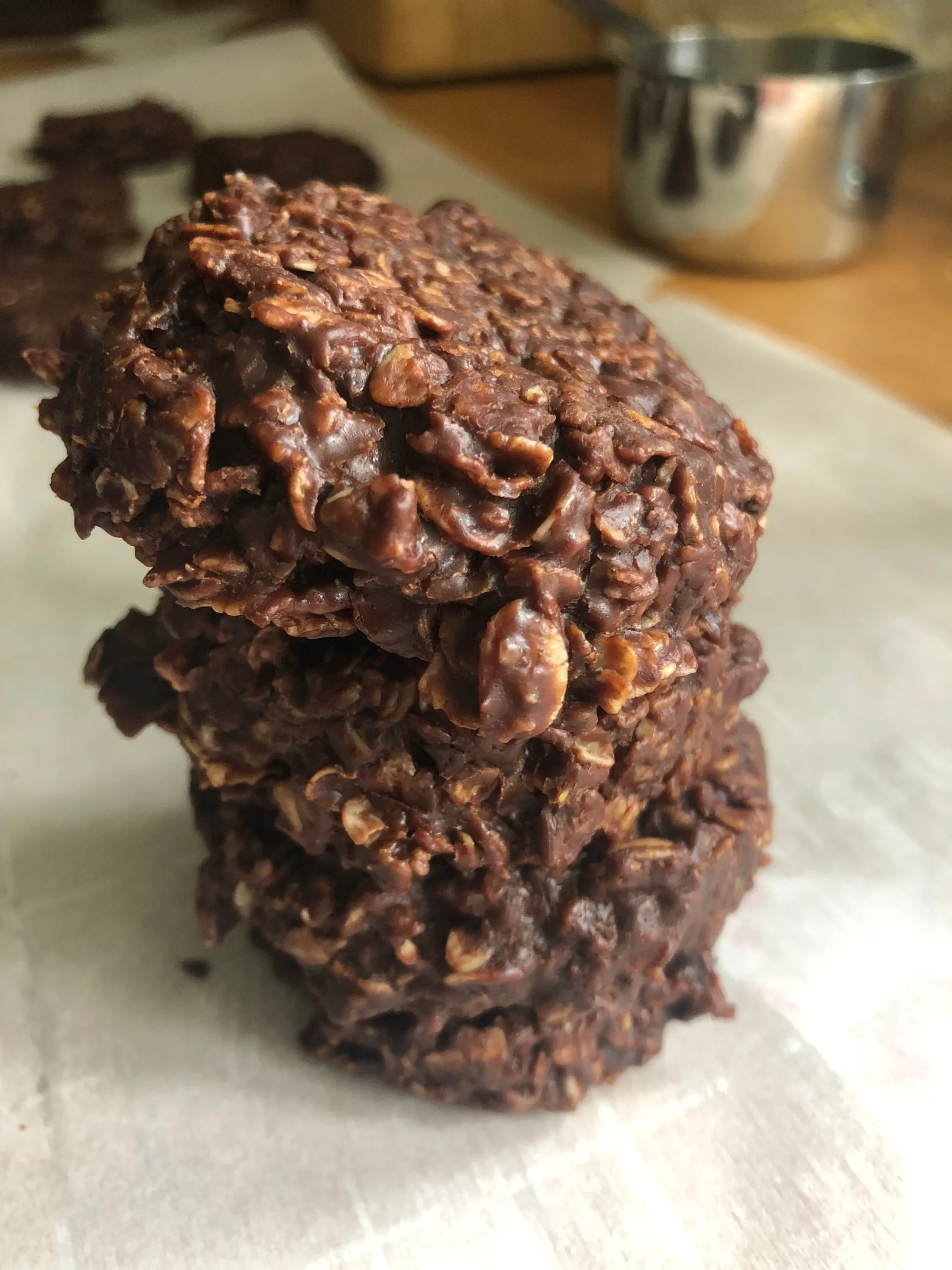 No Bake Fudge Oatmeal Cookies