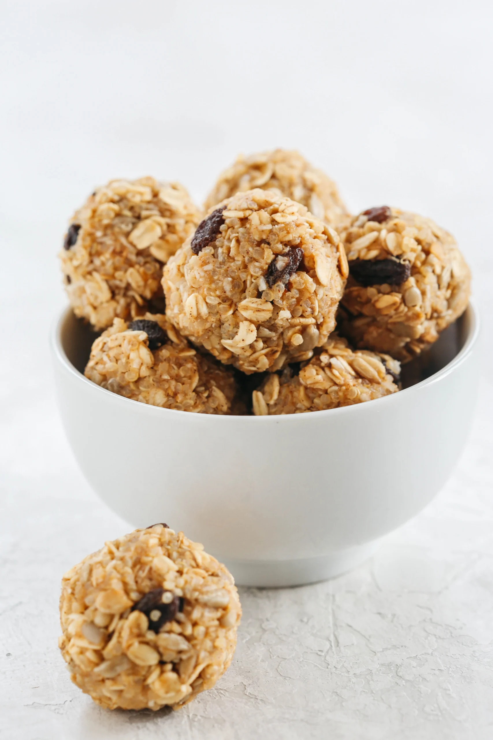 No Bake Quinoa Sunflower Energy Balls