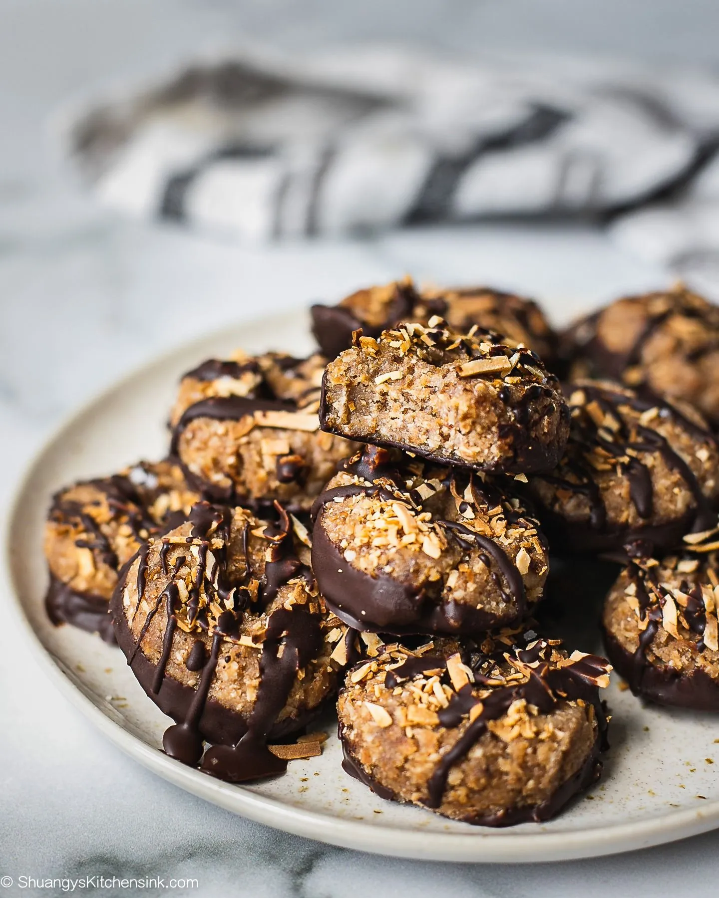 No Bake Samoas Cookies