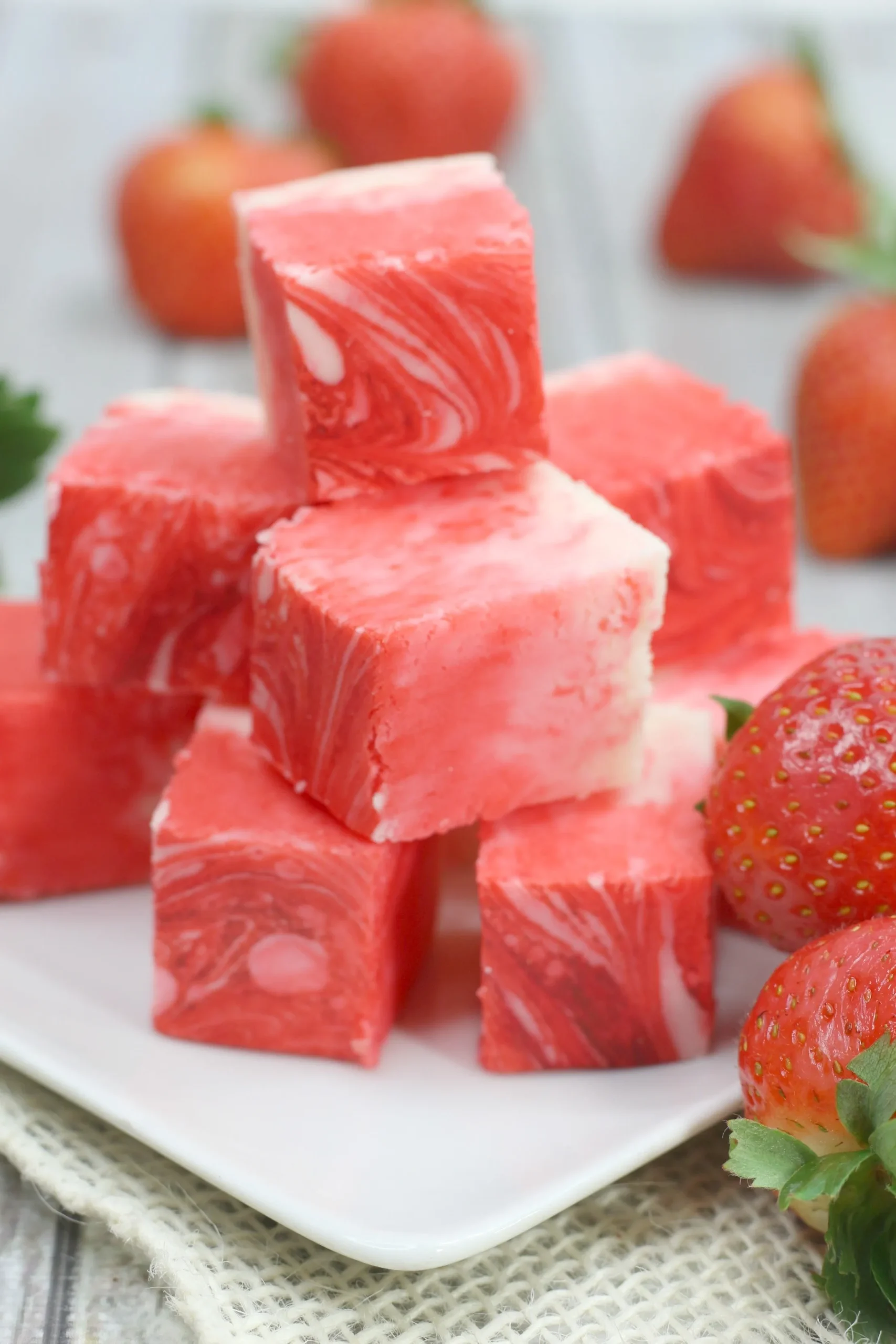 No Cook Strawberry Fudge