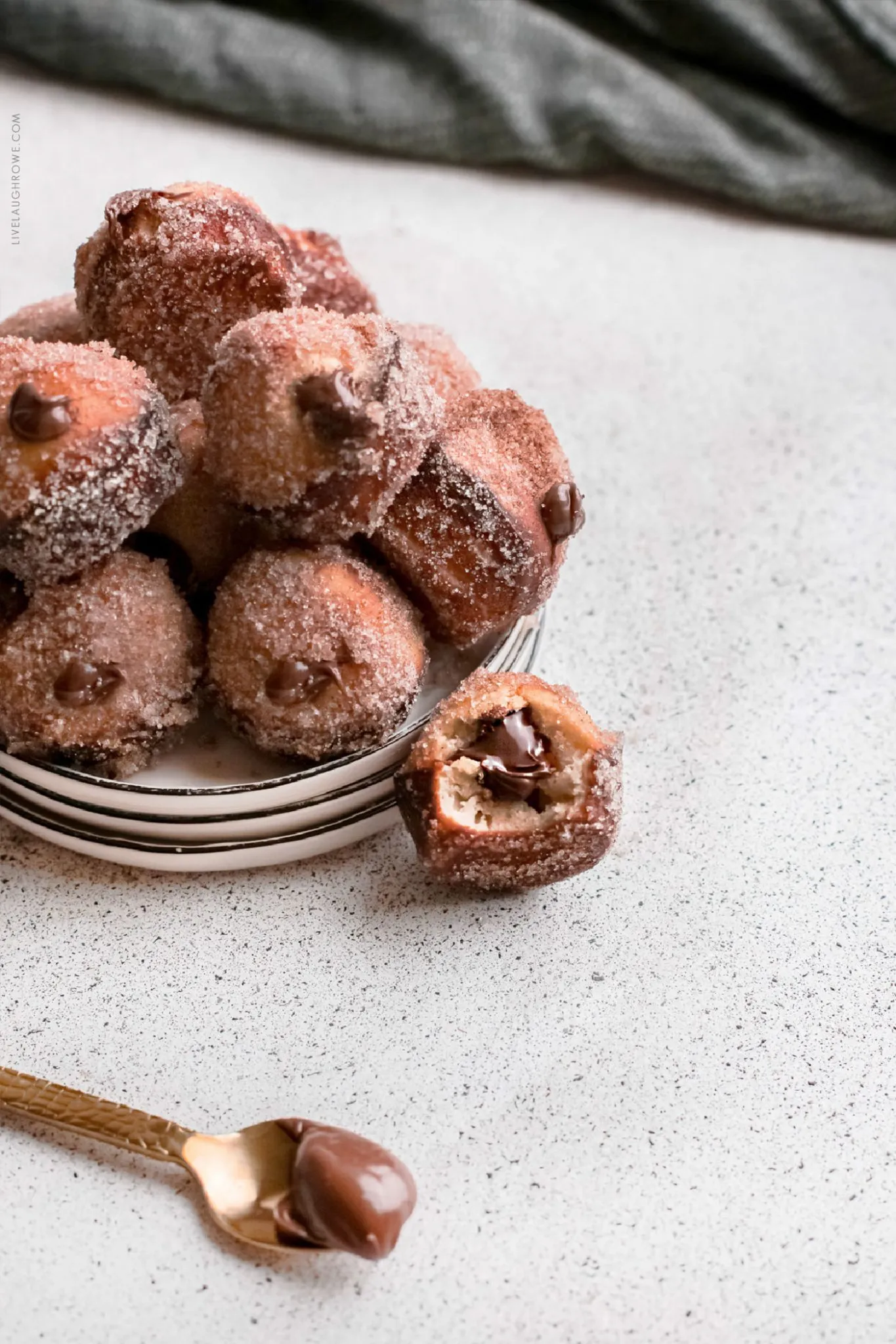 Nutella Filled Donut Holes