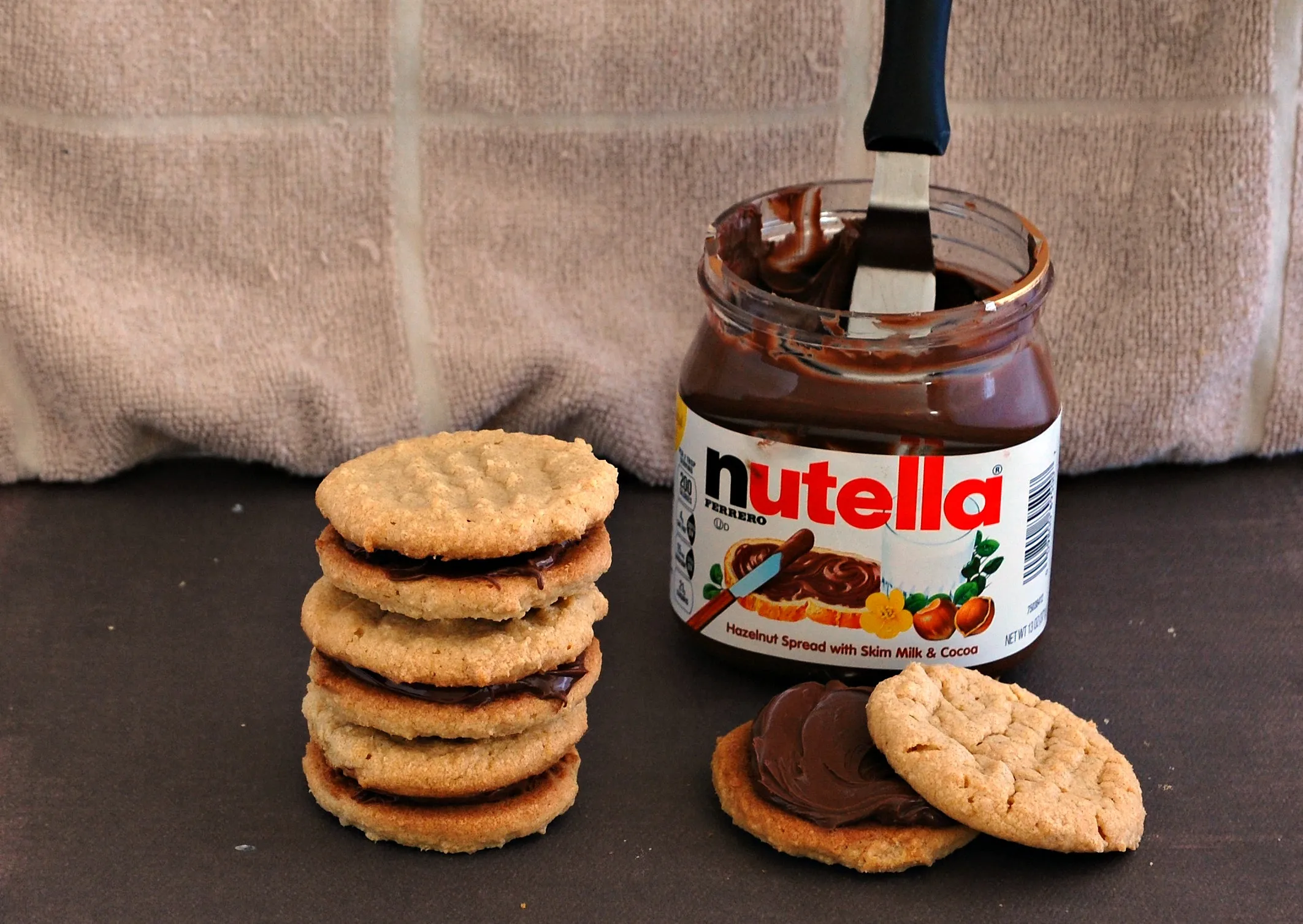 Nutella Peanut Butter Sandwiches