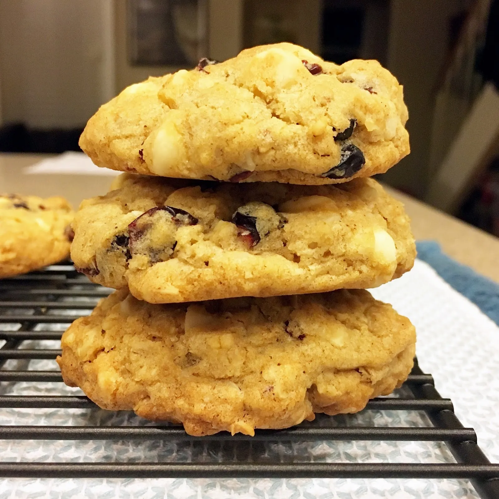 Oatmeal Cranberry White Chocolate Macadamia Chip Cookies