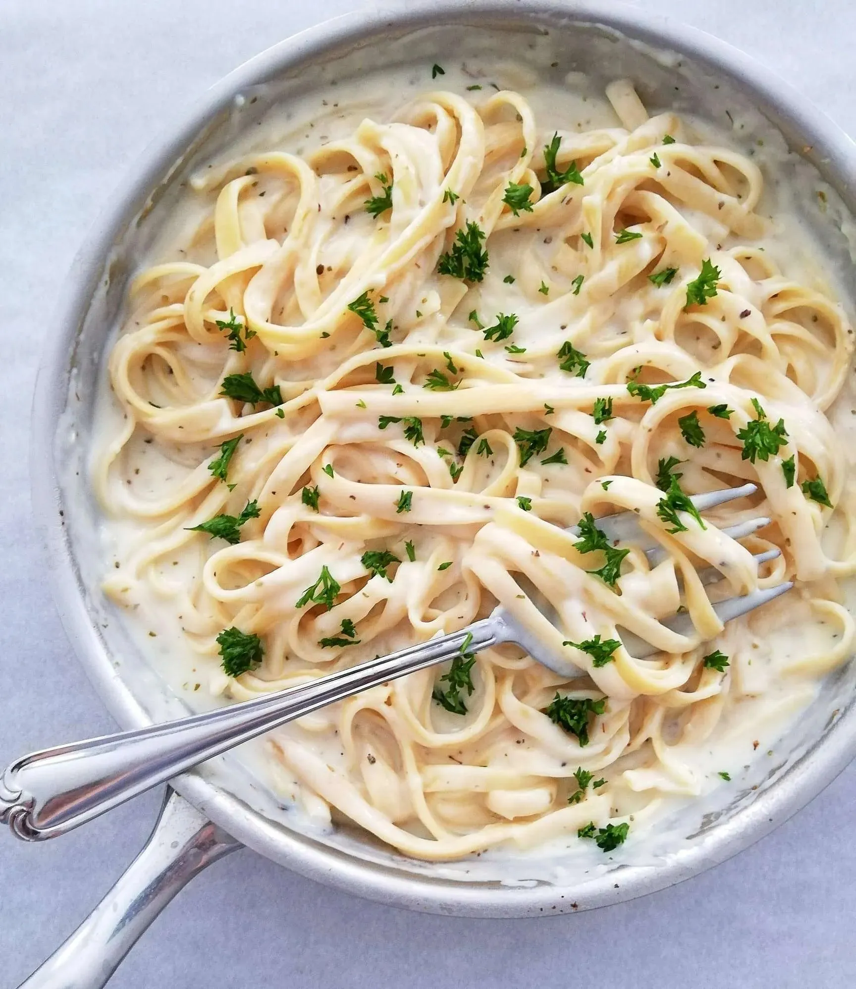 Old Style Fettuccine Alfredo