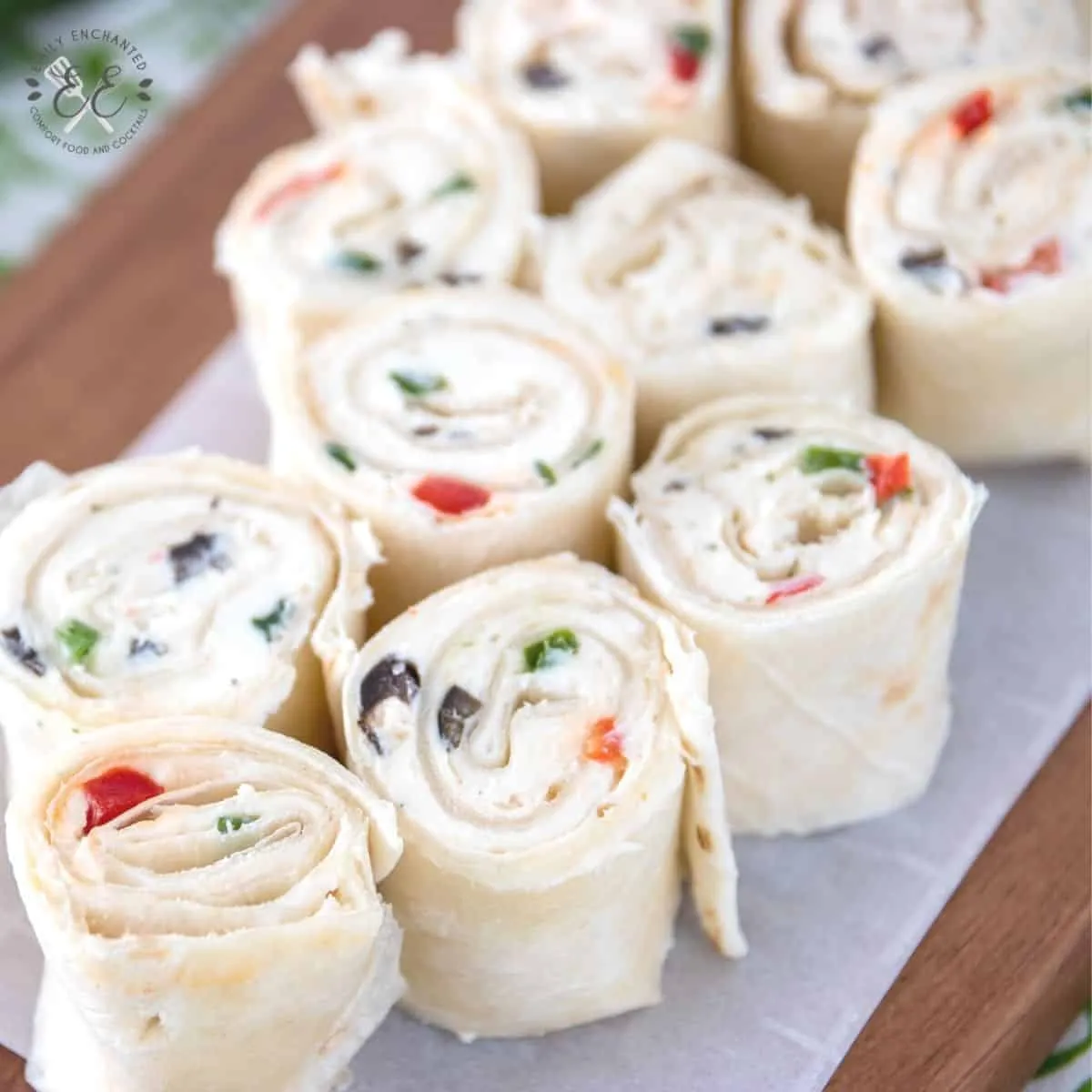 Olive and Cheese Pinwheel Appetizers