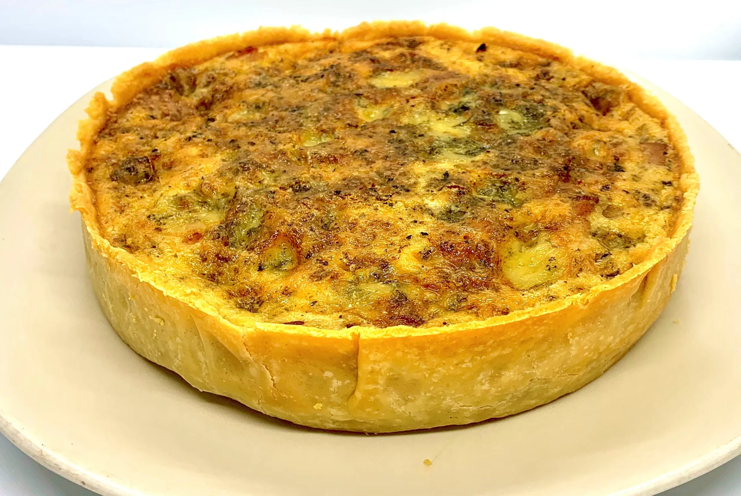 Onion and Blue Cheese Quiche