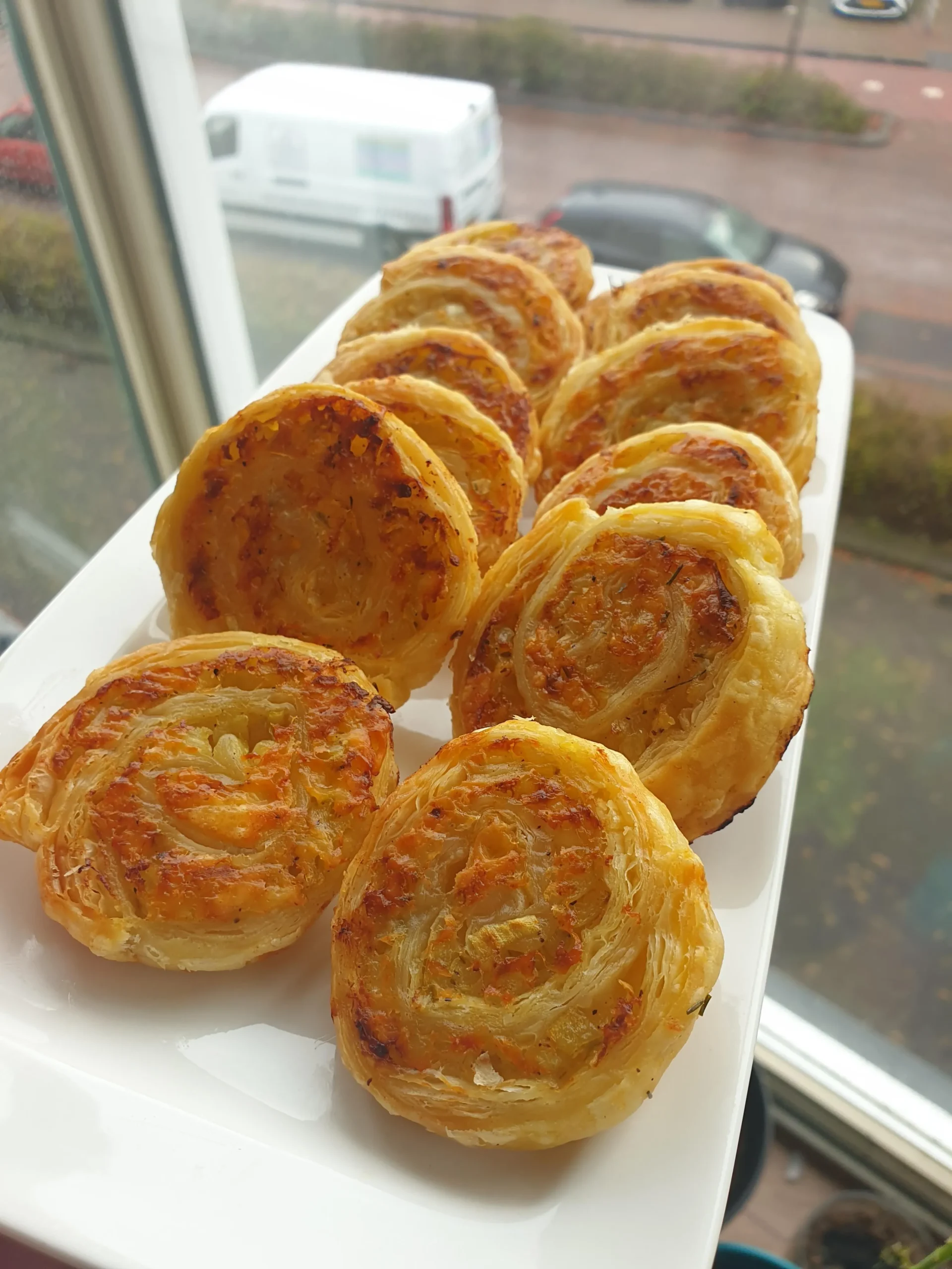 Onion and Smoked Gouda Bisque with Puff Pastry