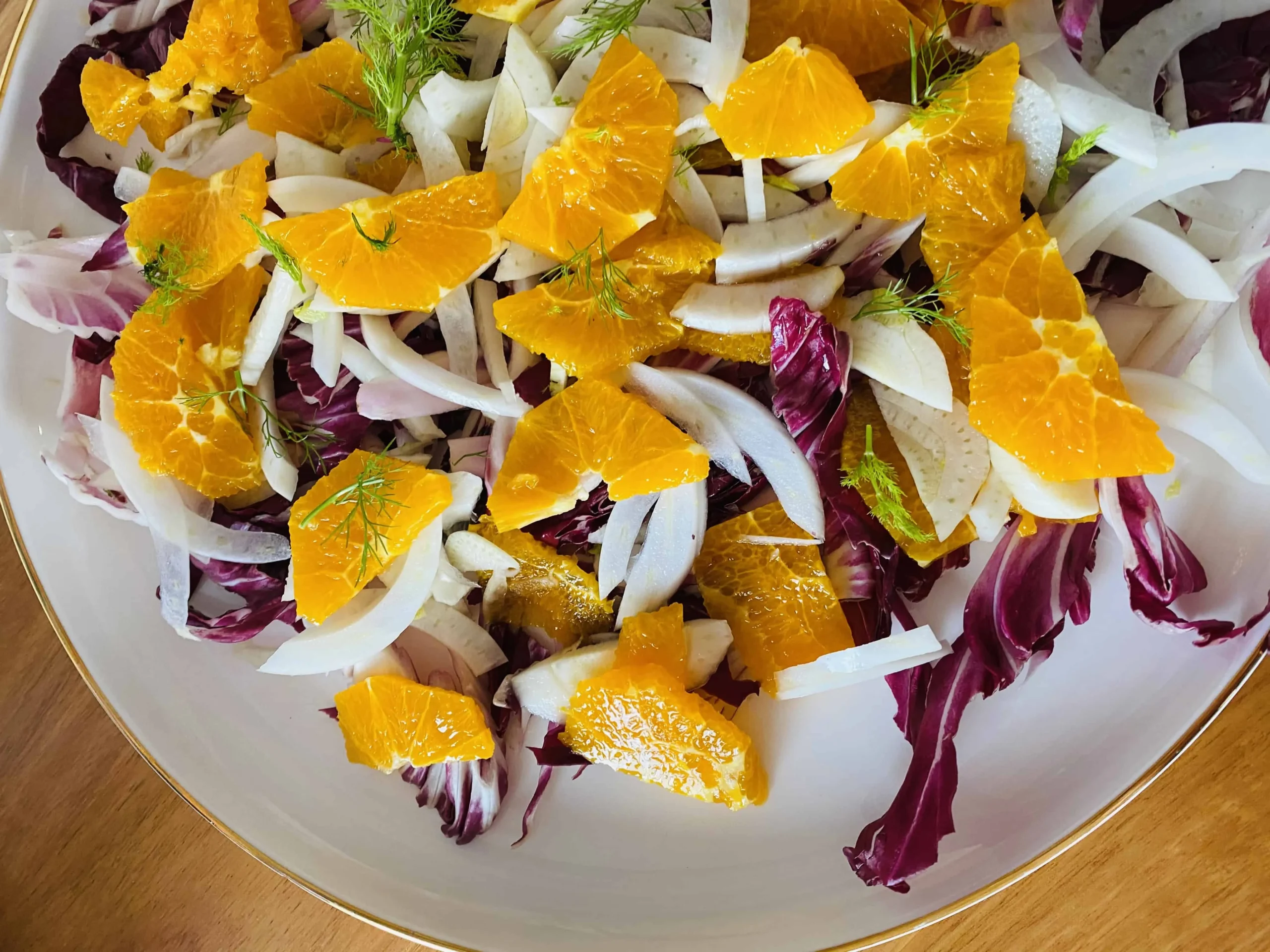 Orange Fennel and Caper Salad Milk