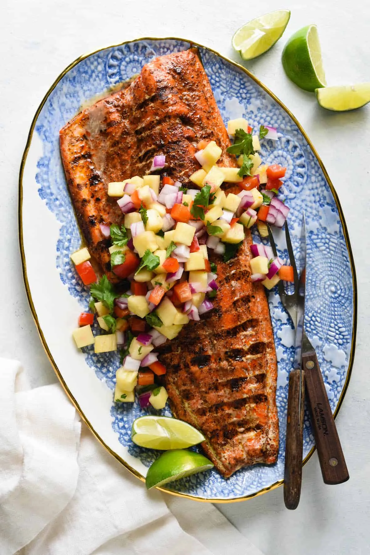 Orange Glazed Grilled Sockeye Salmon