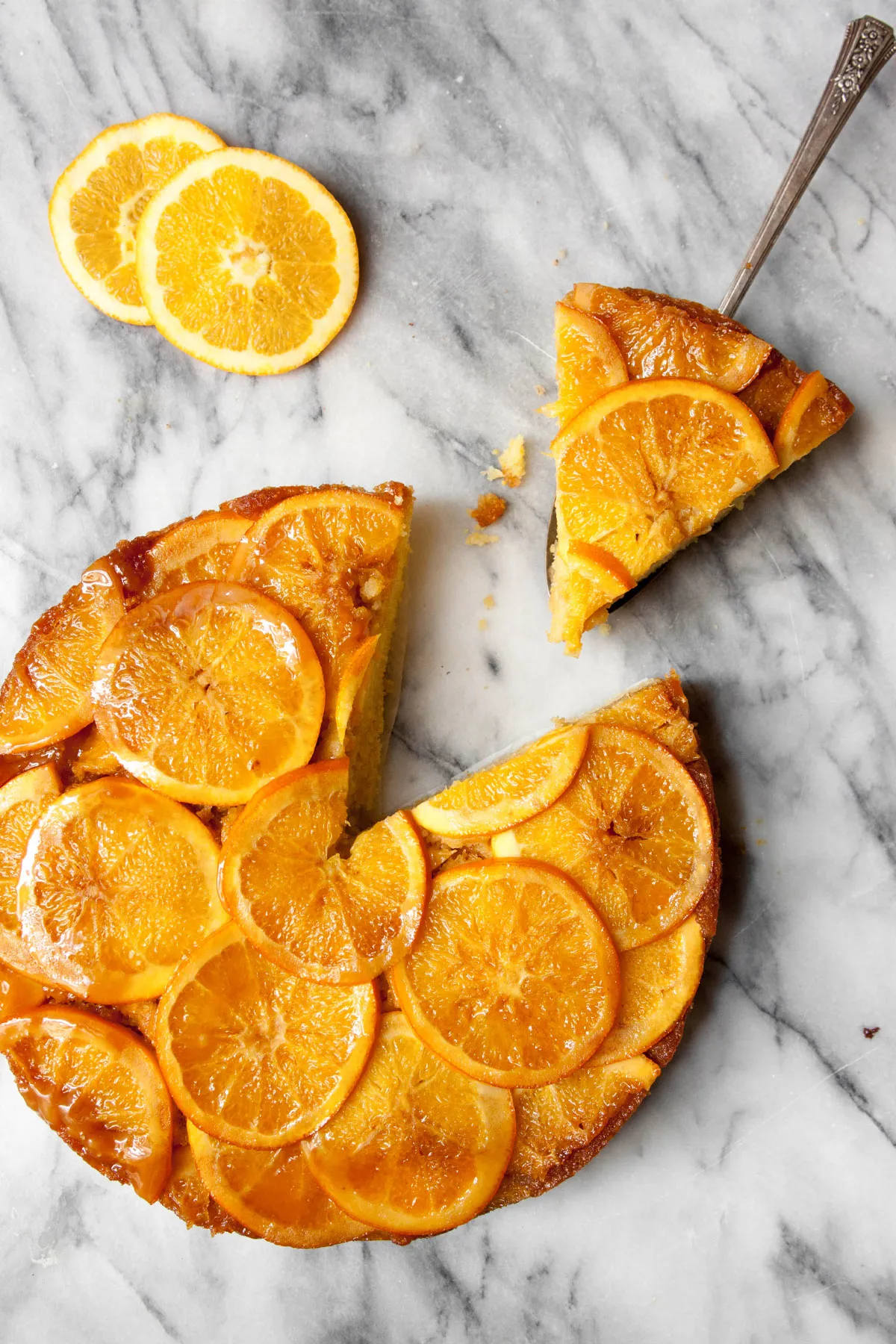 Orange Olive Oil Cake with Candied Oranges