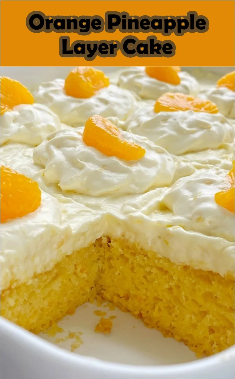 Orange Pineapple Layer Cake