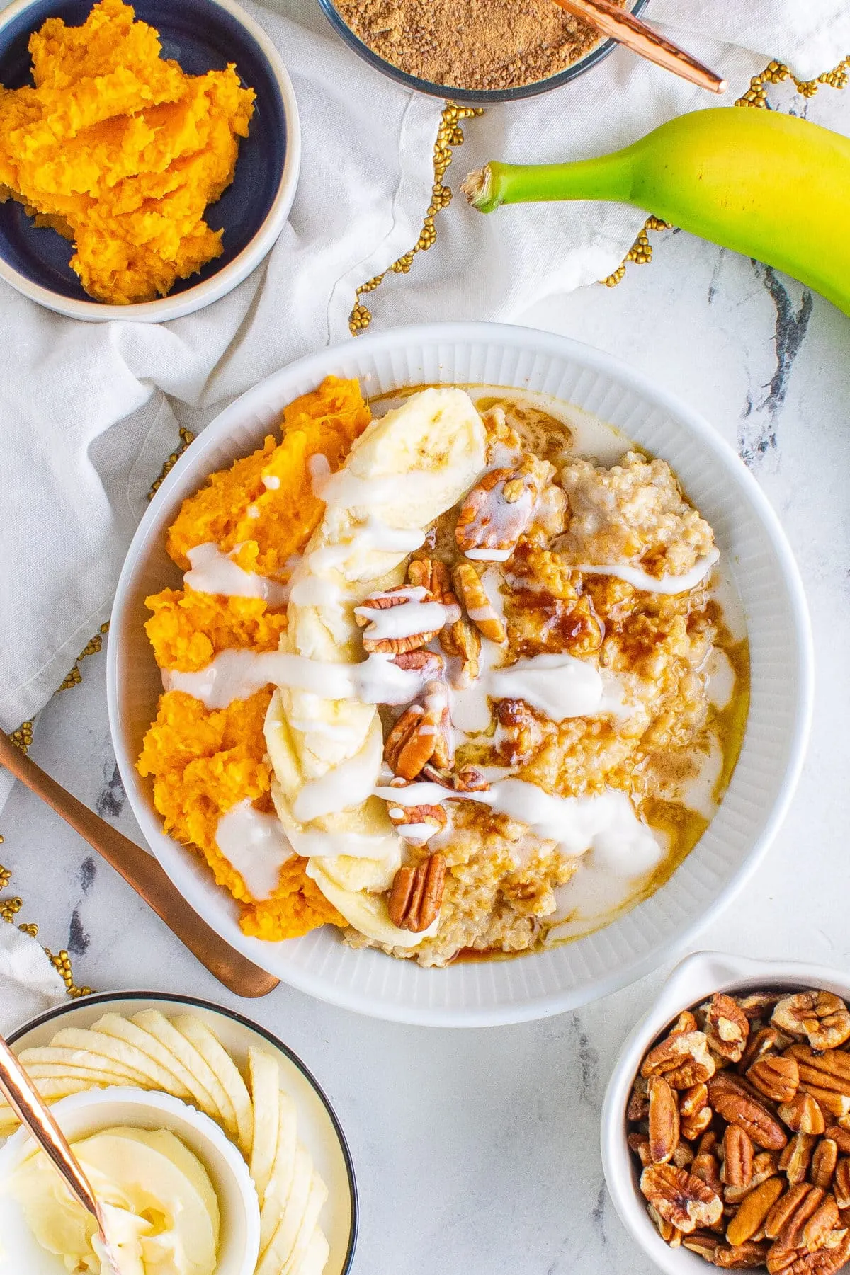 Orange Sweet Potatoes with Oatmeal Topping