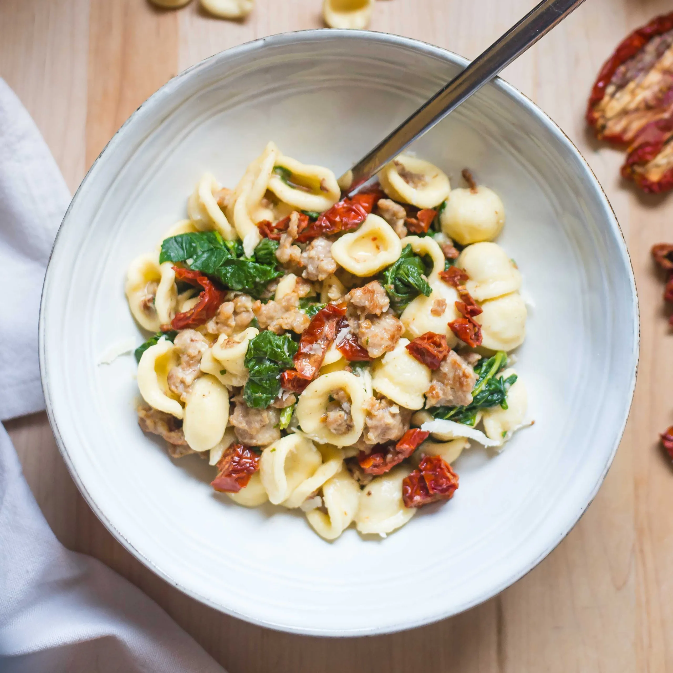 Orecchiette with Roasted and Sundried Tomatoes