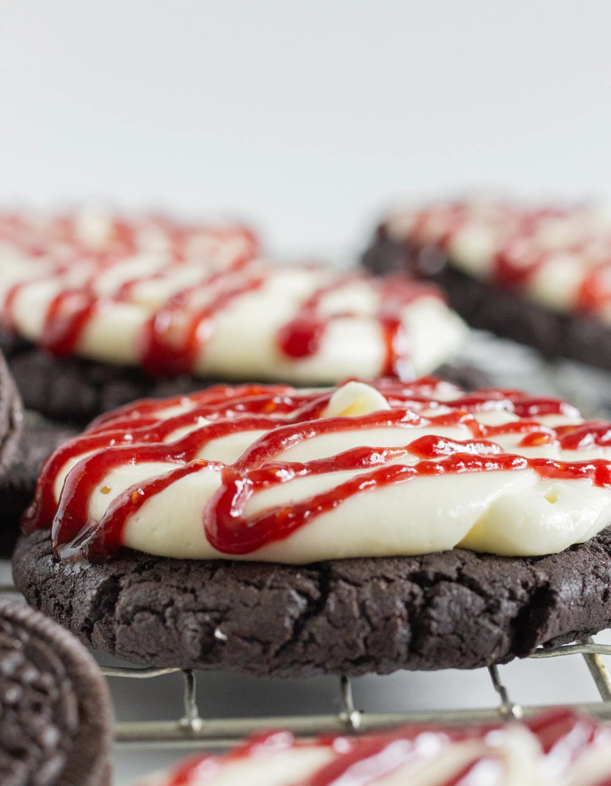 Oreo Raspberry Cheesecake Cookie
