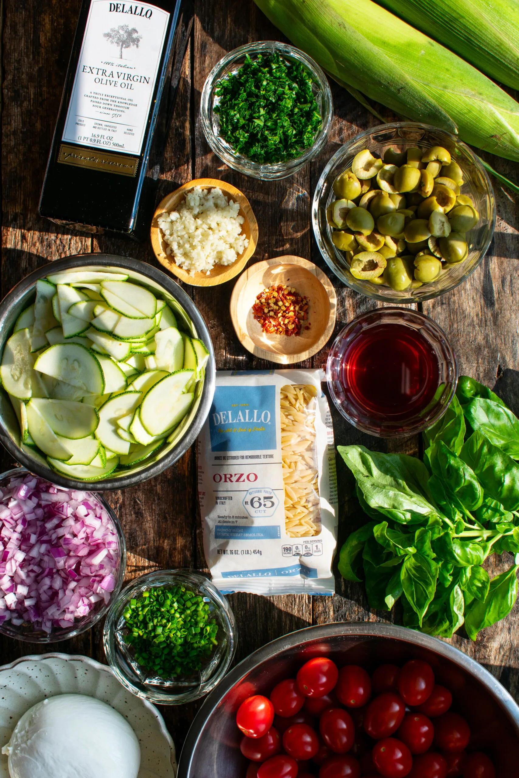 Orzo with Smoky Tomato Vinaigrette