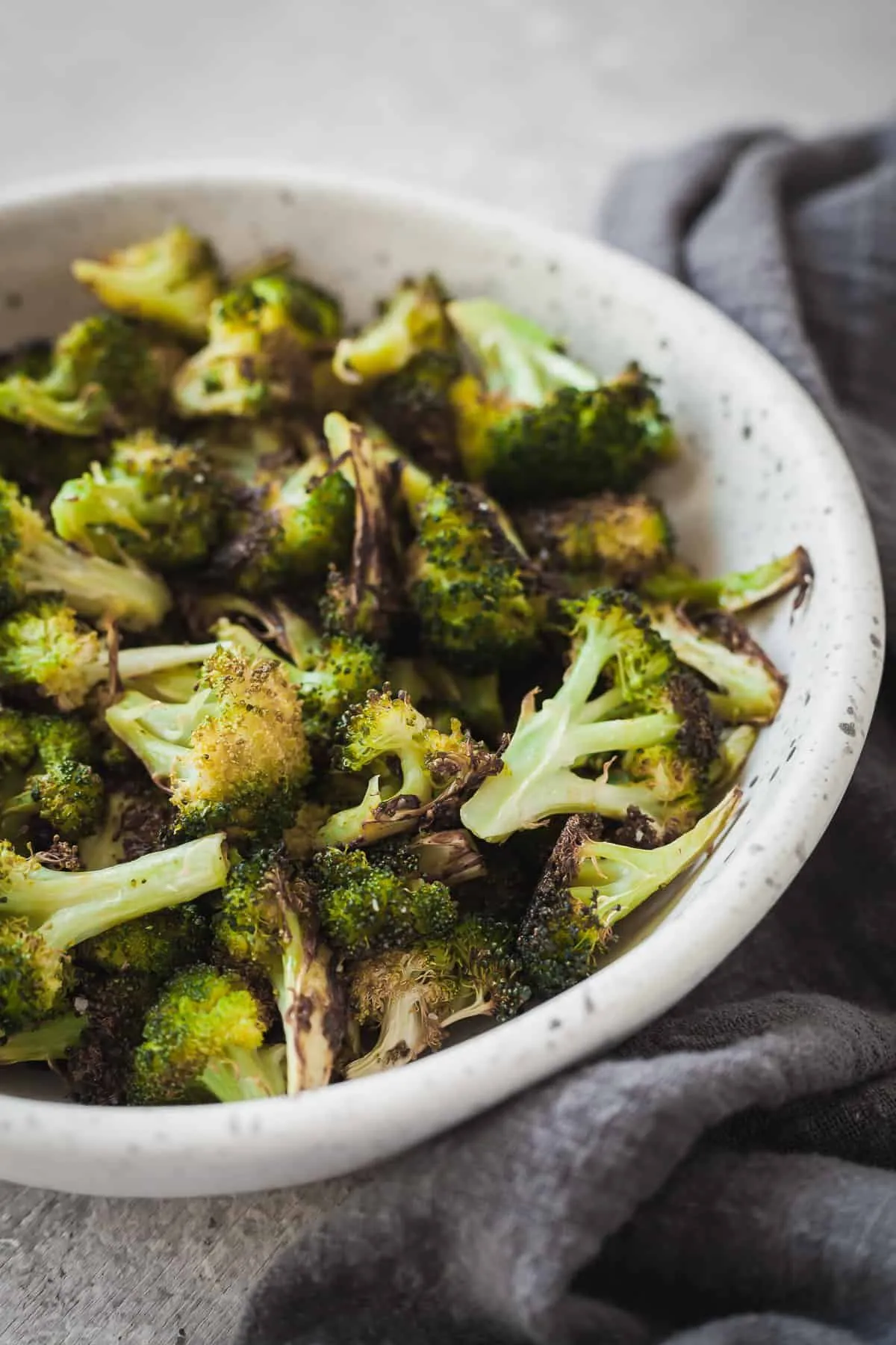 Oven Roasted Broccoli with Sea Salt and Olive Oil
