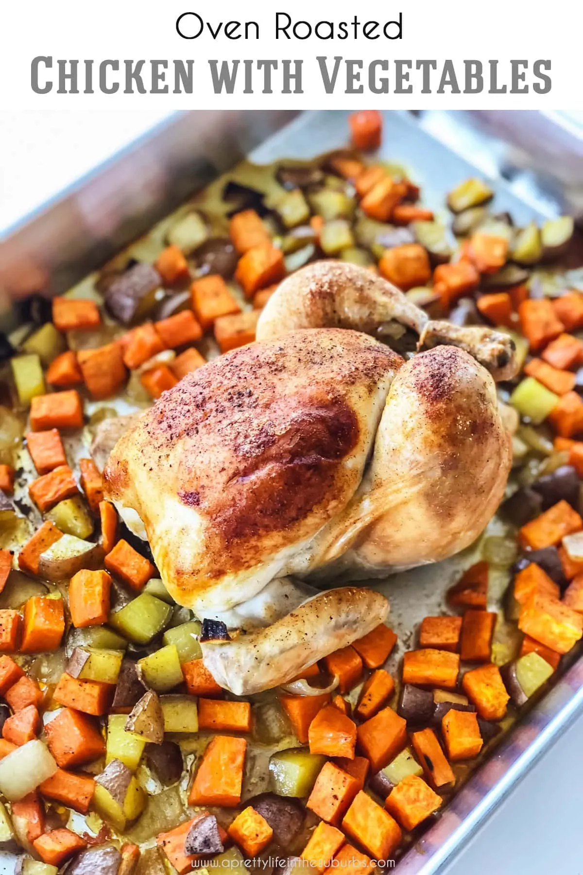 Oven Roasted Whole Chicken with Vegetables